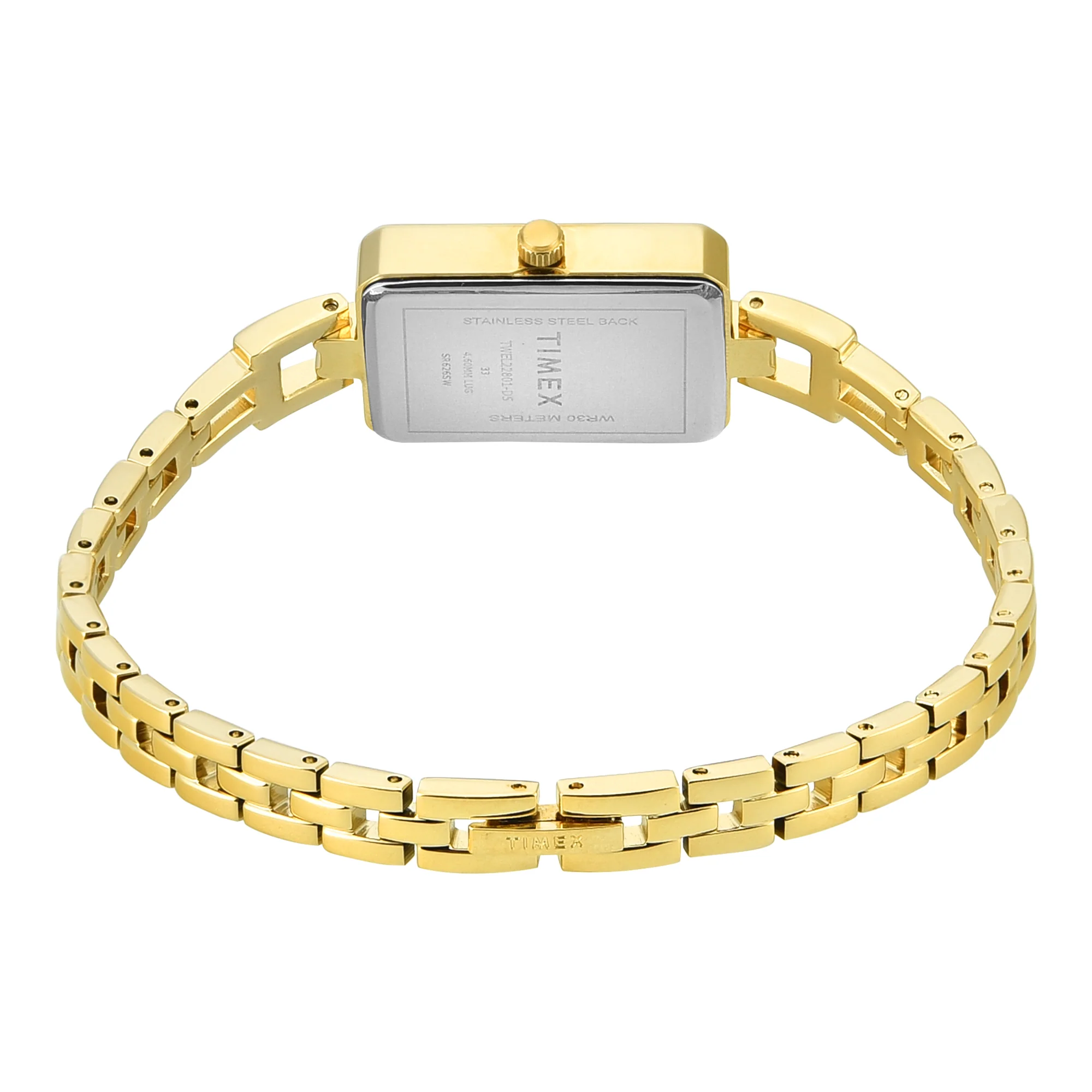 TIMEX Silver-Tone Rectangle Dial Analog Women's Watch - TWEL22801 - Image 5