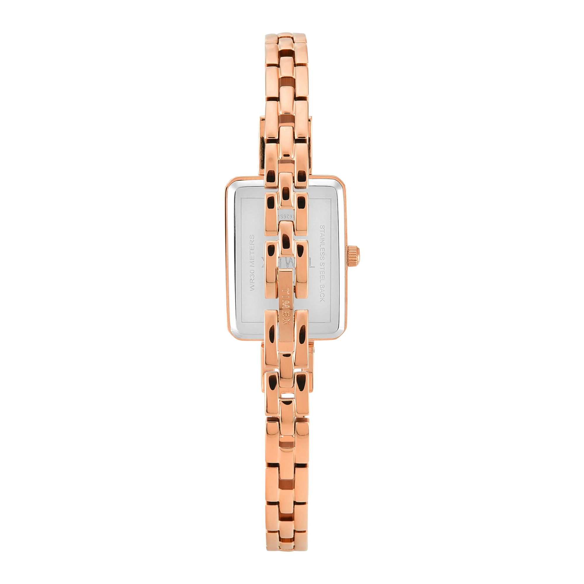 TIMEX Silver-Tone Rectangle Dial Analog Women's Watch - TWEL22802 - Image 6