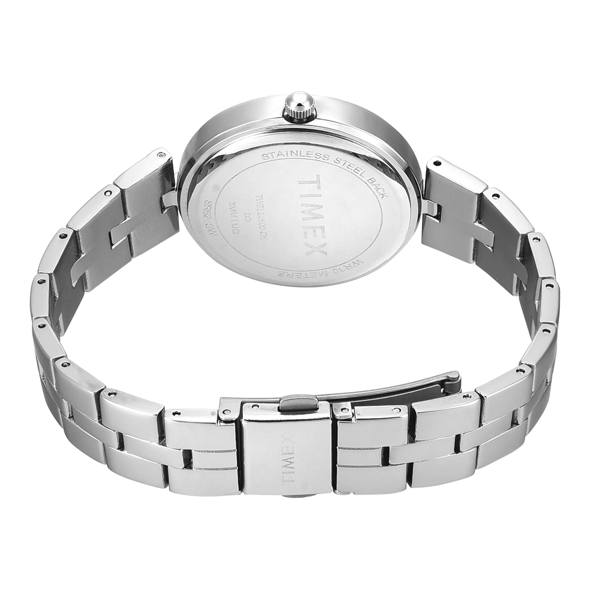 TIMEX Silver-Tone Round Dial Analog Women's Watch - TWEL22500 - Image 5