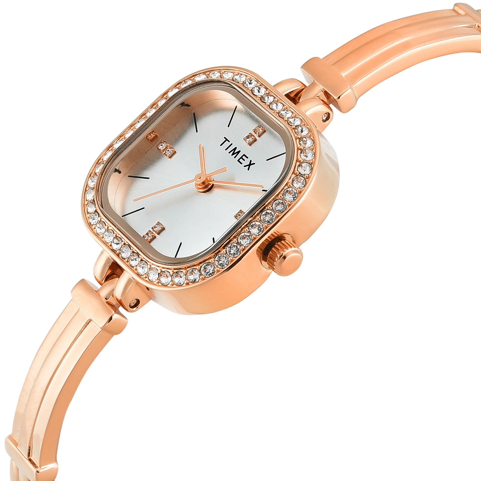 TIMEX Silver-Tone Square Dial Analog Women's Watch - TWEL22901 - Image 2