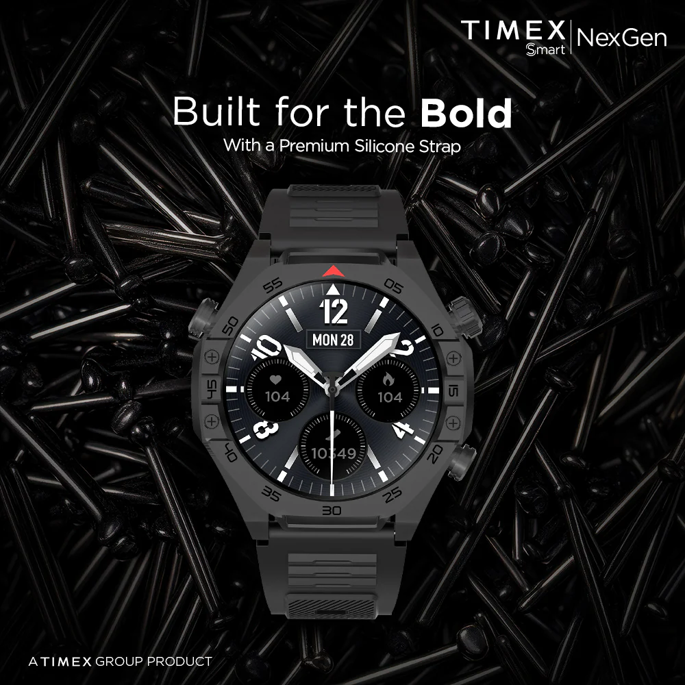Timex Smart NexGen 1.43 inches (3.6cm) Display with Functional Crown and BT Calling Smartwatch For Unisex - TWTXW702T - Image 4