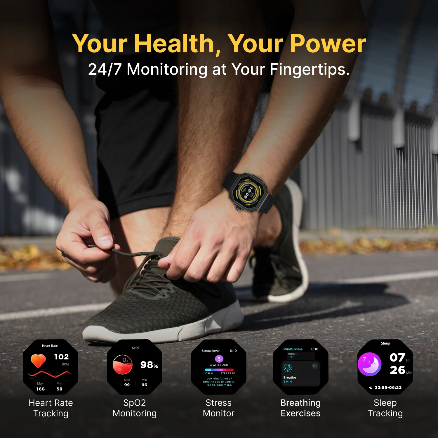 TIMEX Smart Nova 1.43 inches (3.6cm) AMOLED Display with Functional Crown and BT Calling Smartwatch for Unisex - TWTXW1000T - Image 9