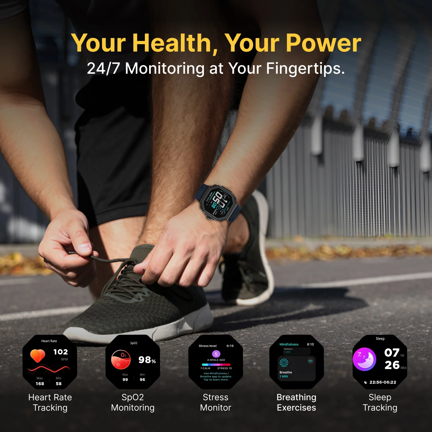 TIMEX Smart Nova 1.43 inches (3.6cm) AMOLED Display with Functional Crown and BT Calling Smartwatch for Unisex - TWTXW1001T - Image 4