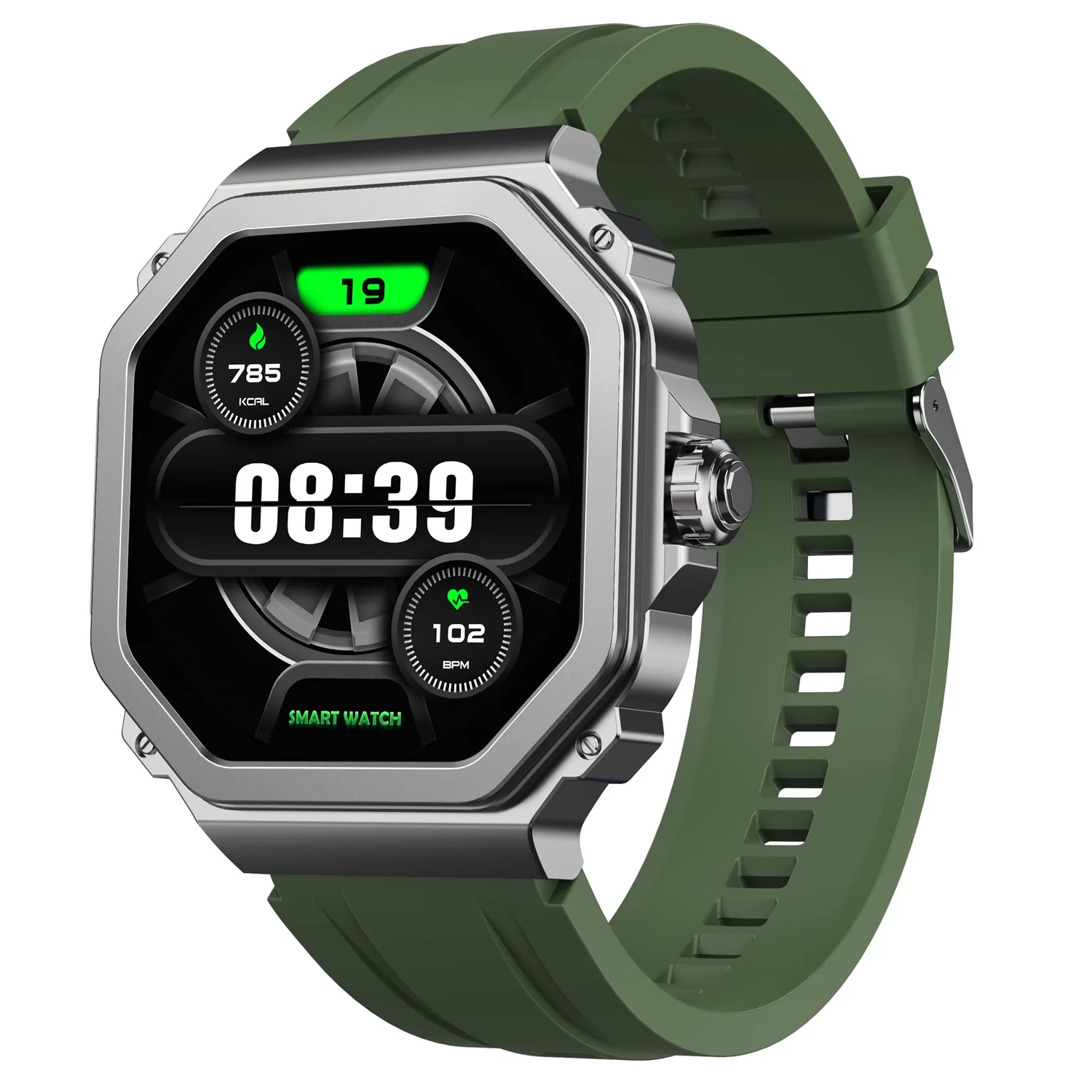 TIMEX Smart Nova 1.43 inches (3.6cm) AMOLED Display with Functional Crown and BT Calling Smartwatch for Unisex - TWTXW1002T - Image 2