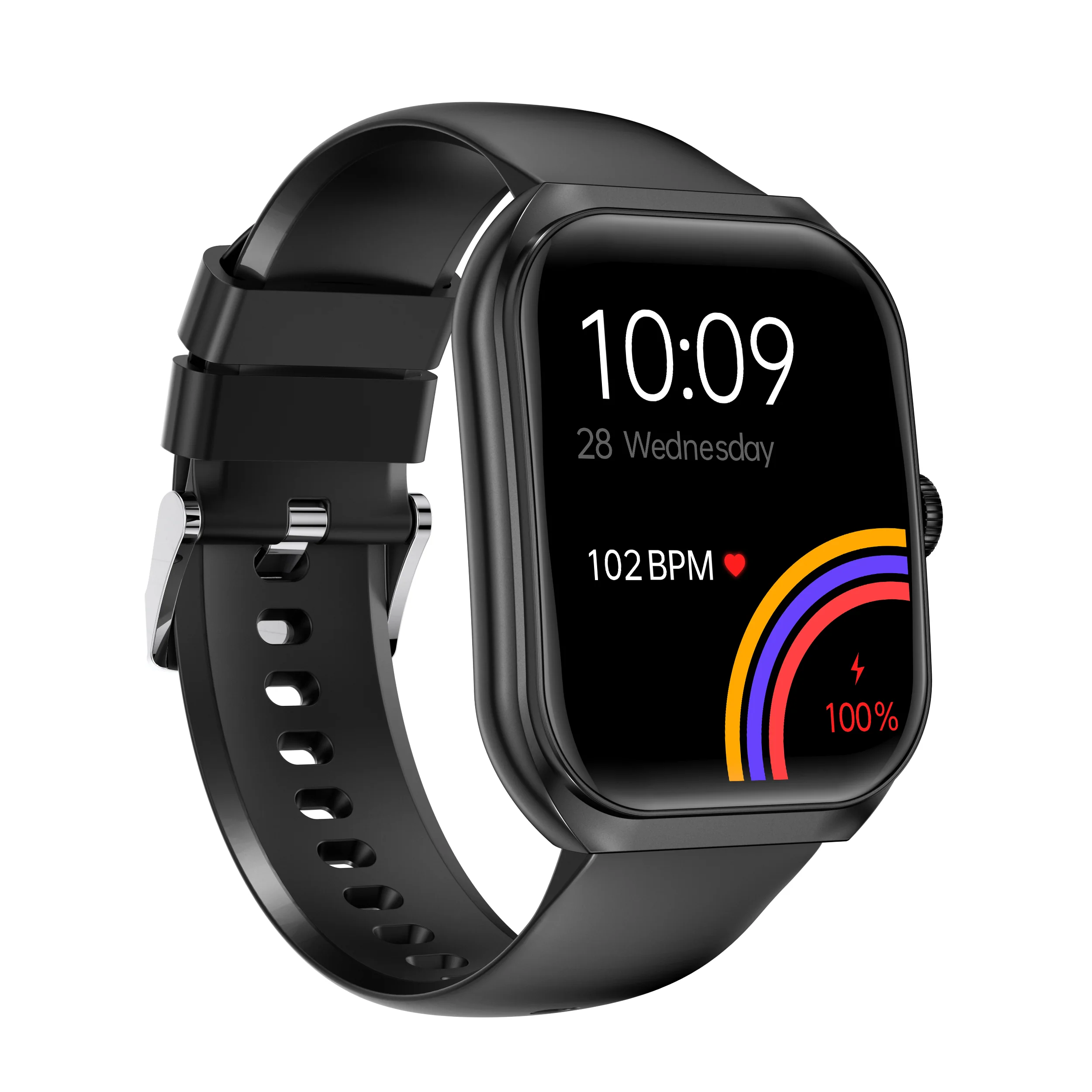 Timex Smart Progen 1.95 inches (4.95 cm) Curved AMOLED Display with Functional Crown and BT Calling Smartwatch For Unisex - TWTXW800T - Image 2
