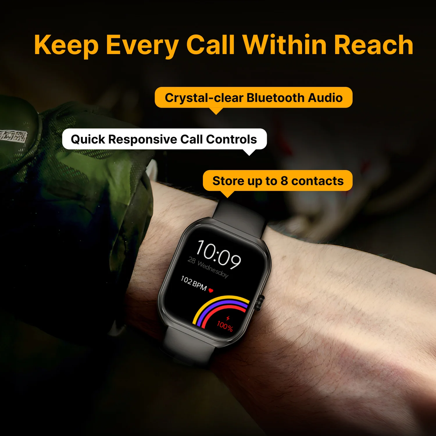 Timex Smart Progen 1.95 inches (4.95 cm) Curved AMOLED Display with Functional Crown and BT Calling Smartwatch For Unisex - TWTXW800T - Image 4