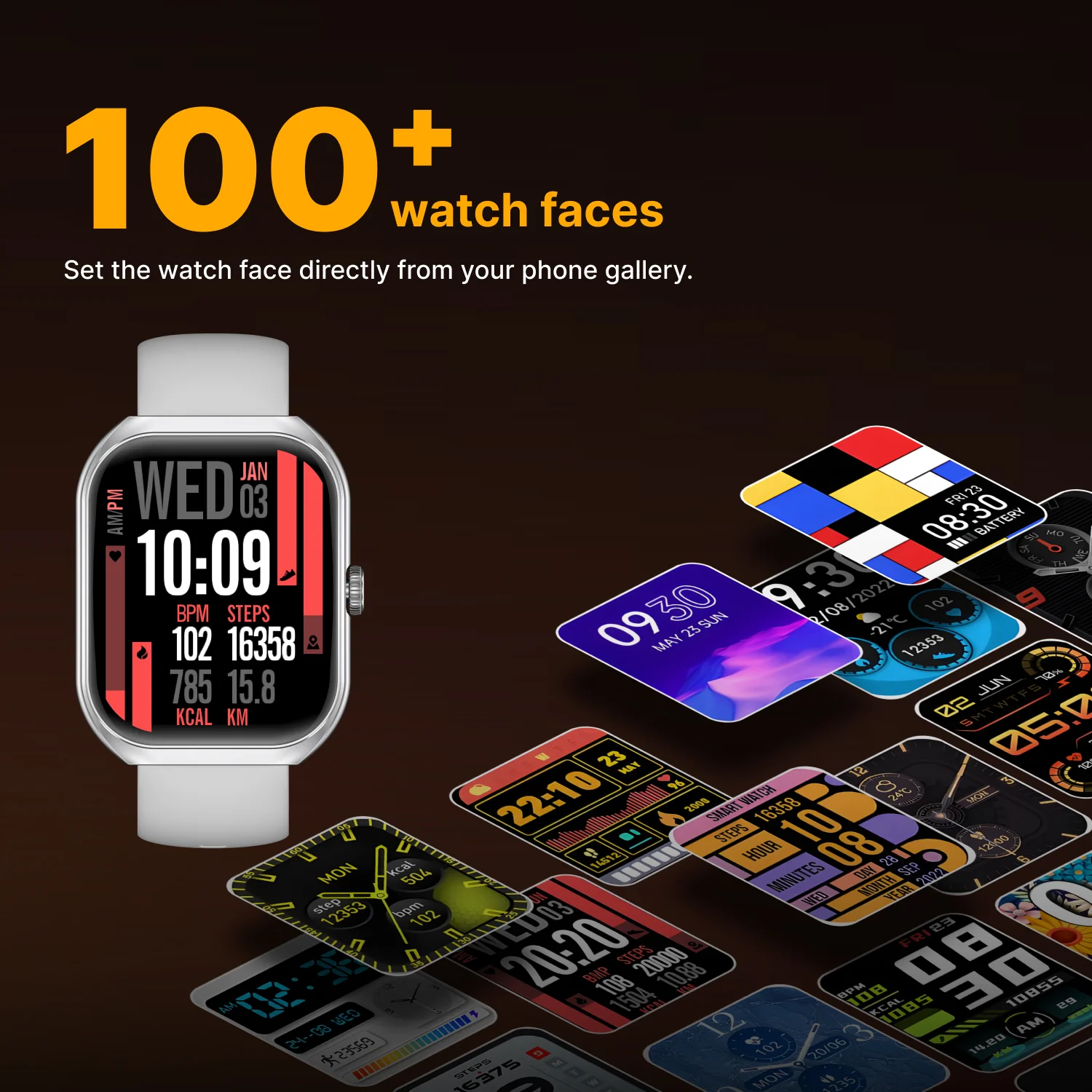 Timex Smart Progen 1.95 inches (4.95 cm) Curved AMOLED Display with Functional Crown and BT Calling Smartwatch For Unisex - TWTXW802T - Image 8