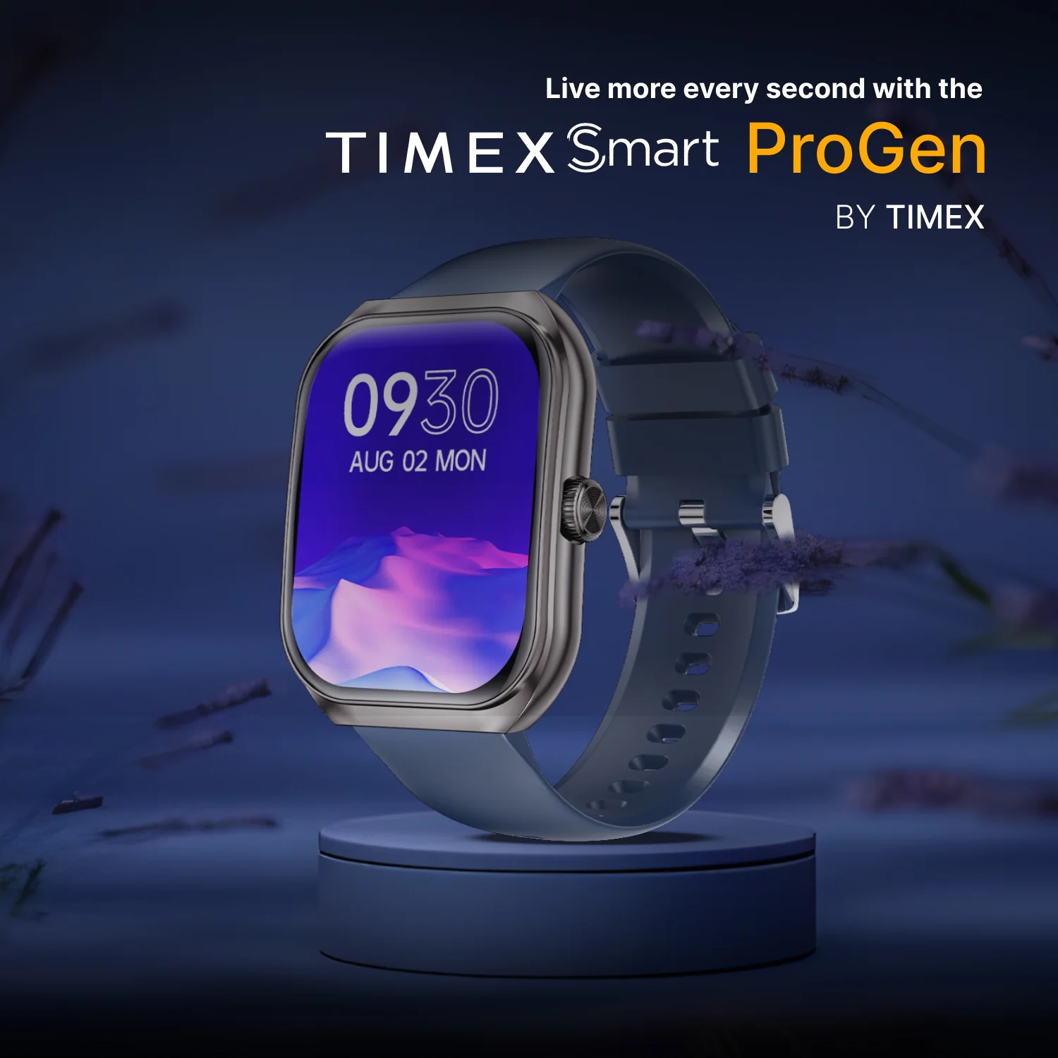 Timex Smart Progen 1.95 inches (4.95 cm) Curved AMOLED Display with Functional Crown and BT Calling Smartwatch For Unisex - TWTXW803T - Image 3