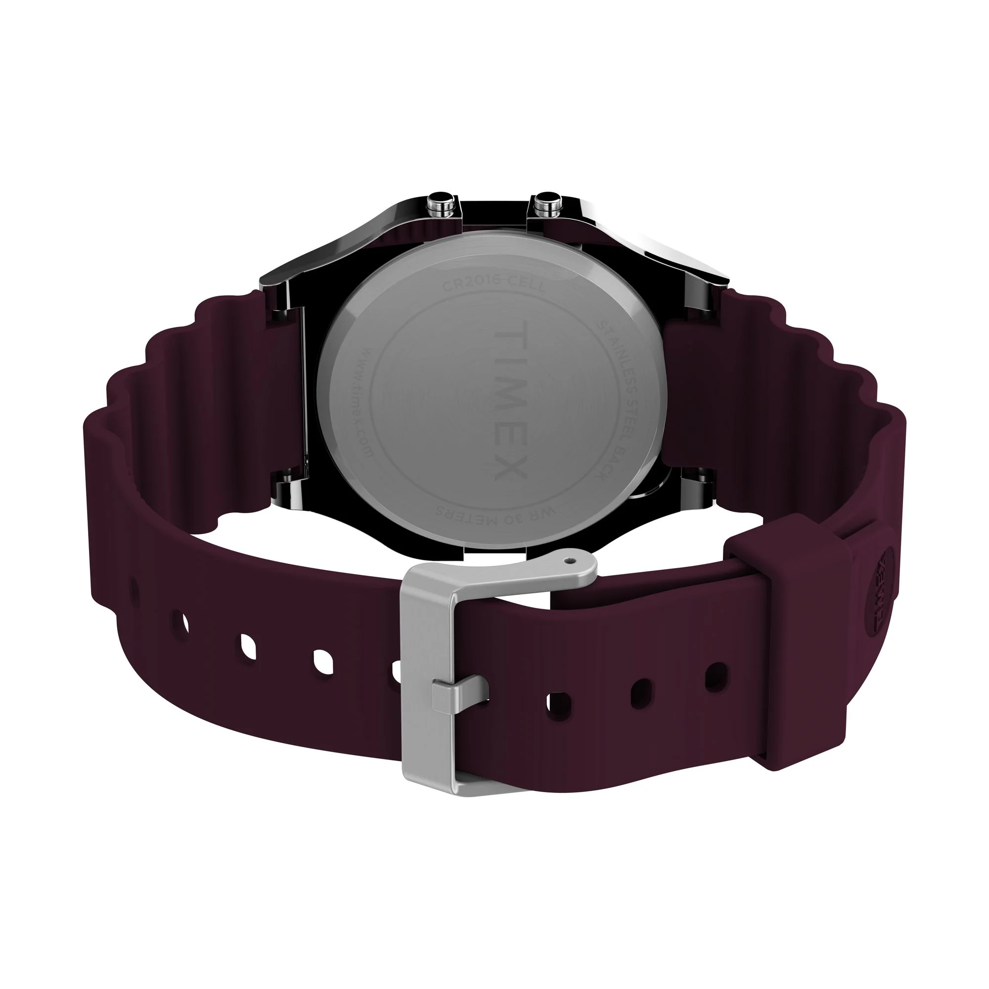 TIMEX T80 Unisex Green Square Dial Digital Watch - TW2V41300X8 - Image 4