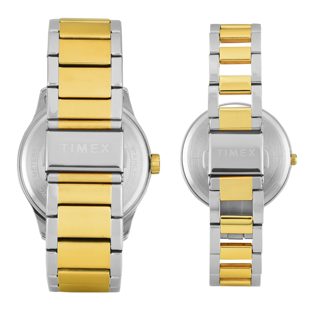 TIMEX Tan Round Dial Analog Pair's Watch - TW00PR341 - Image 6
