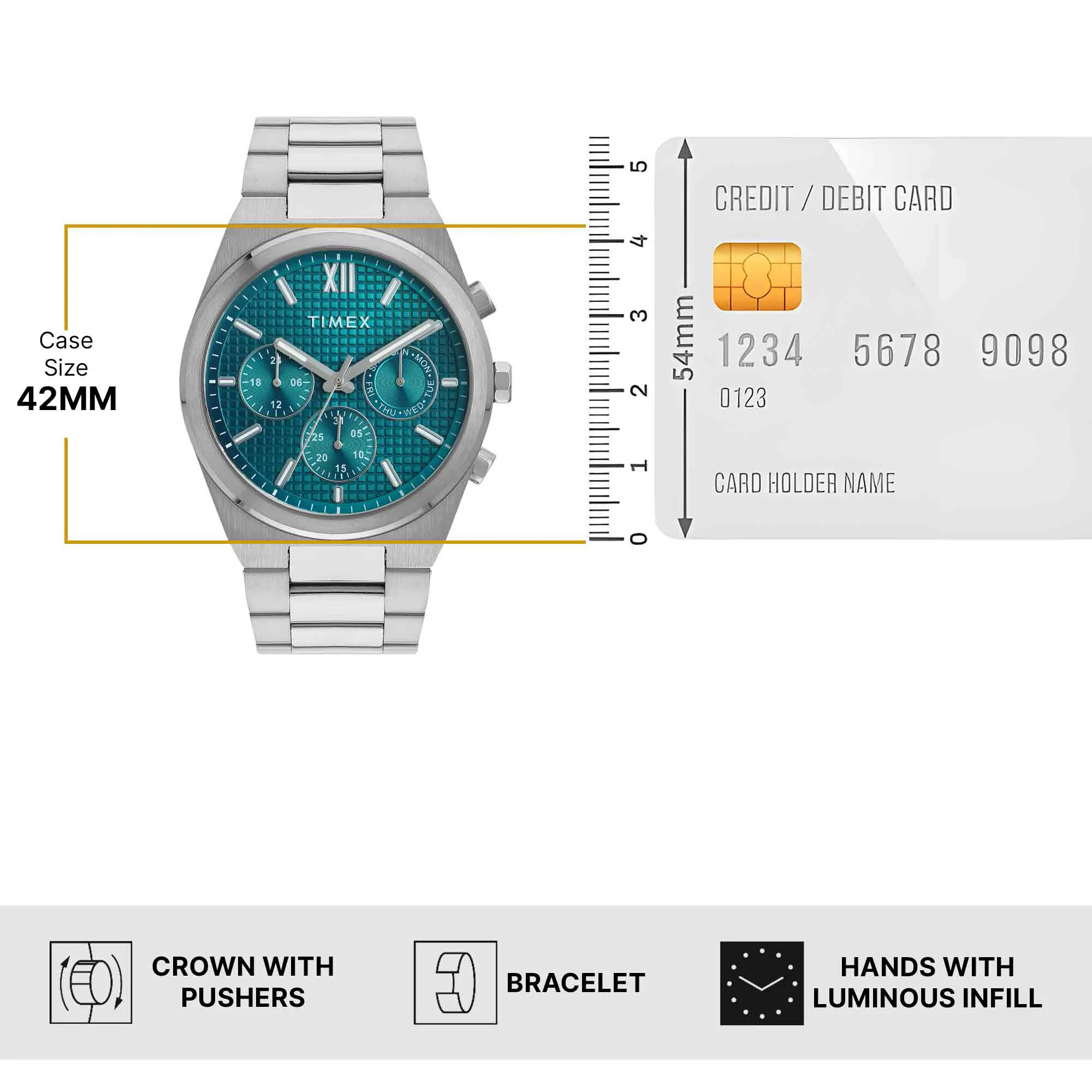 Timex Teal Round Dial Analog Men's Watch - TWEG297SMU04 - Image 6