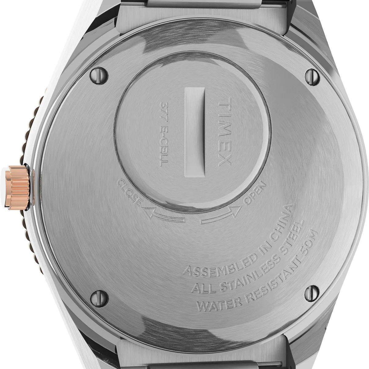 Q Timex 36mm Stainless Steel Bracelet Watch - Image 4