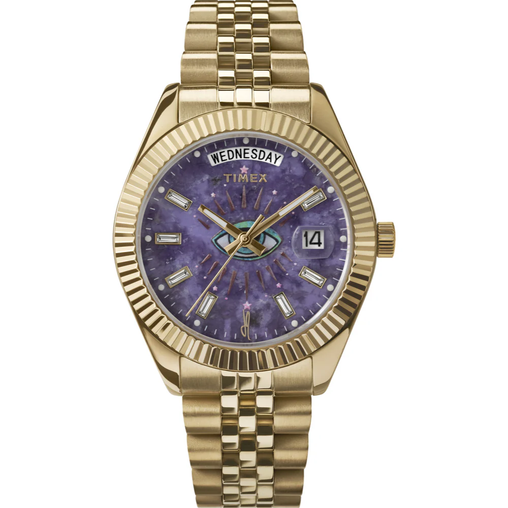 Timex x Jacquie Aiche 36mm Stainless Steel Bracelet Watch - Image 5