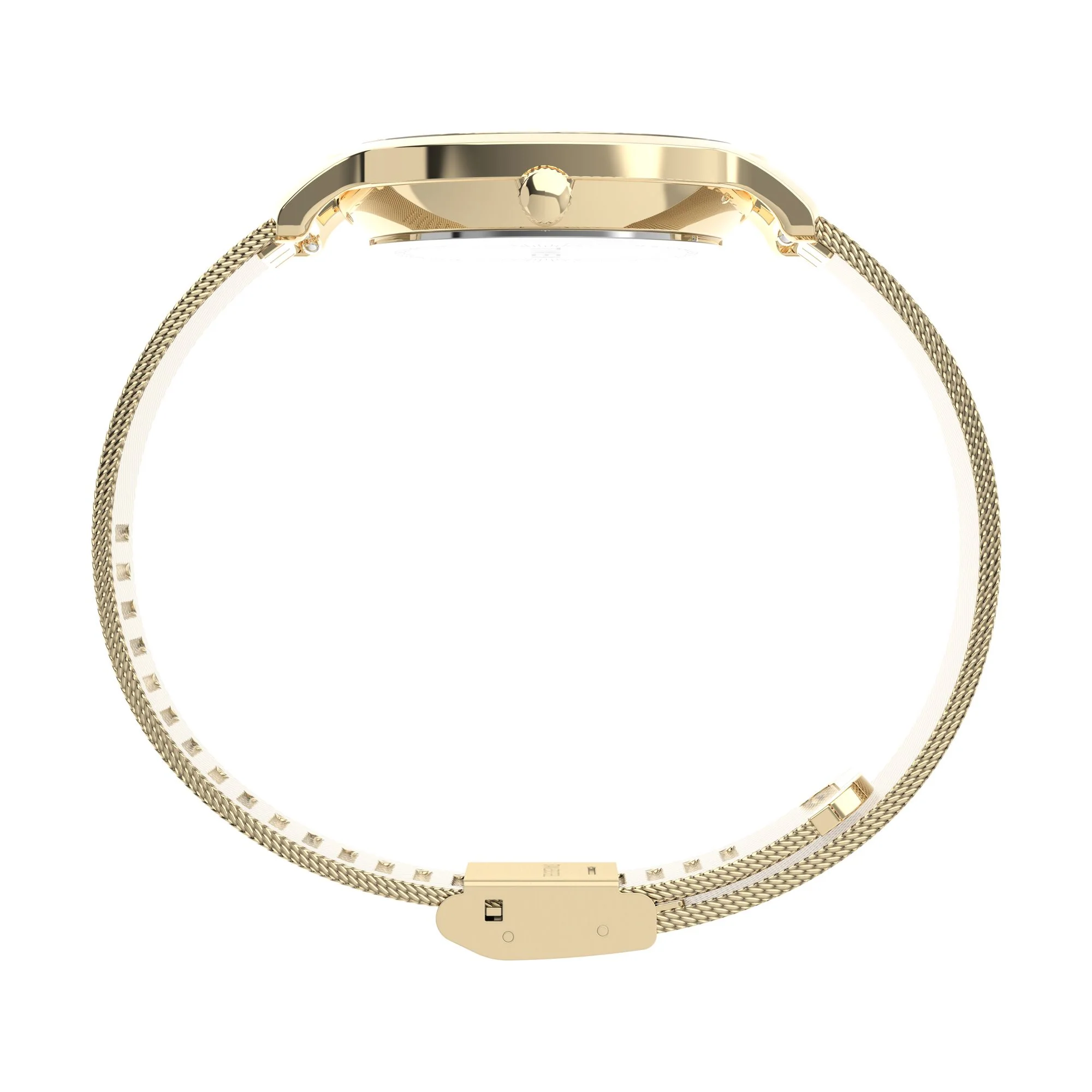 TIMEX Transcend Analog Watch for woman with Silver-Tone Round Dial & Gold-Tone Strap Water Resistant Women's Wrist Watches - TW2Y10300UJ - Image 2