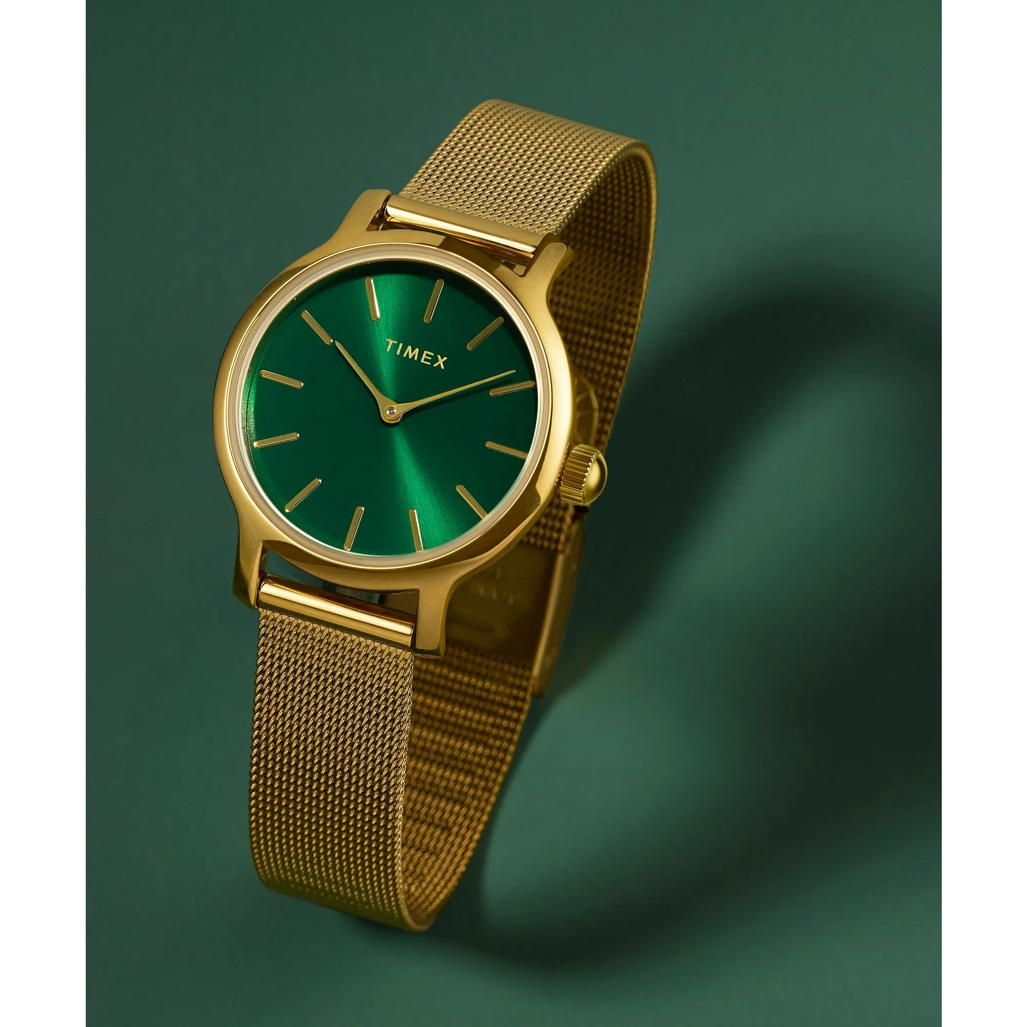 Timex Transcend Round 31mm Green Dial Analog Women Watch - TW2W87300UJ - Image 2