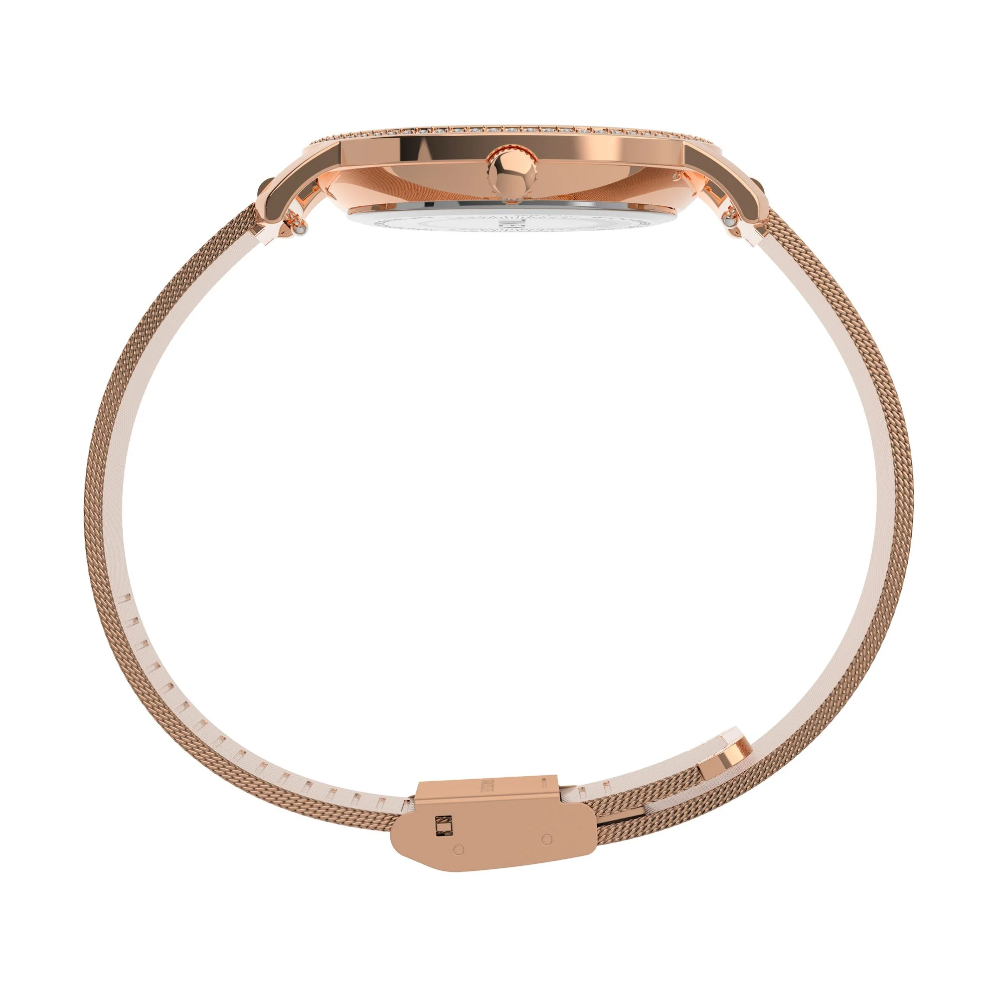 TIMEX Transcend Women Rose Gold Round Dial Analog Watch - TW2V52500UJ - Image 2
