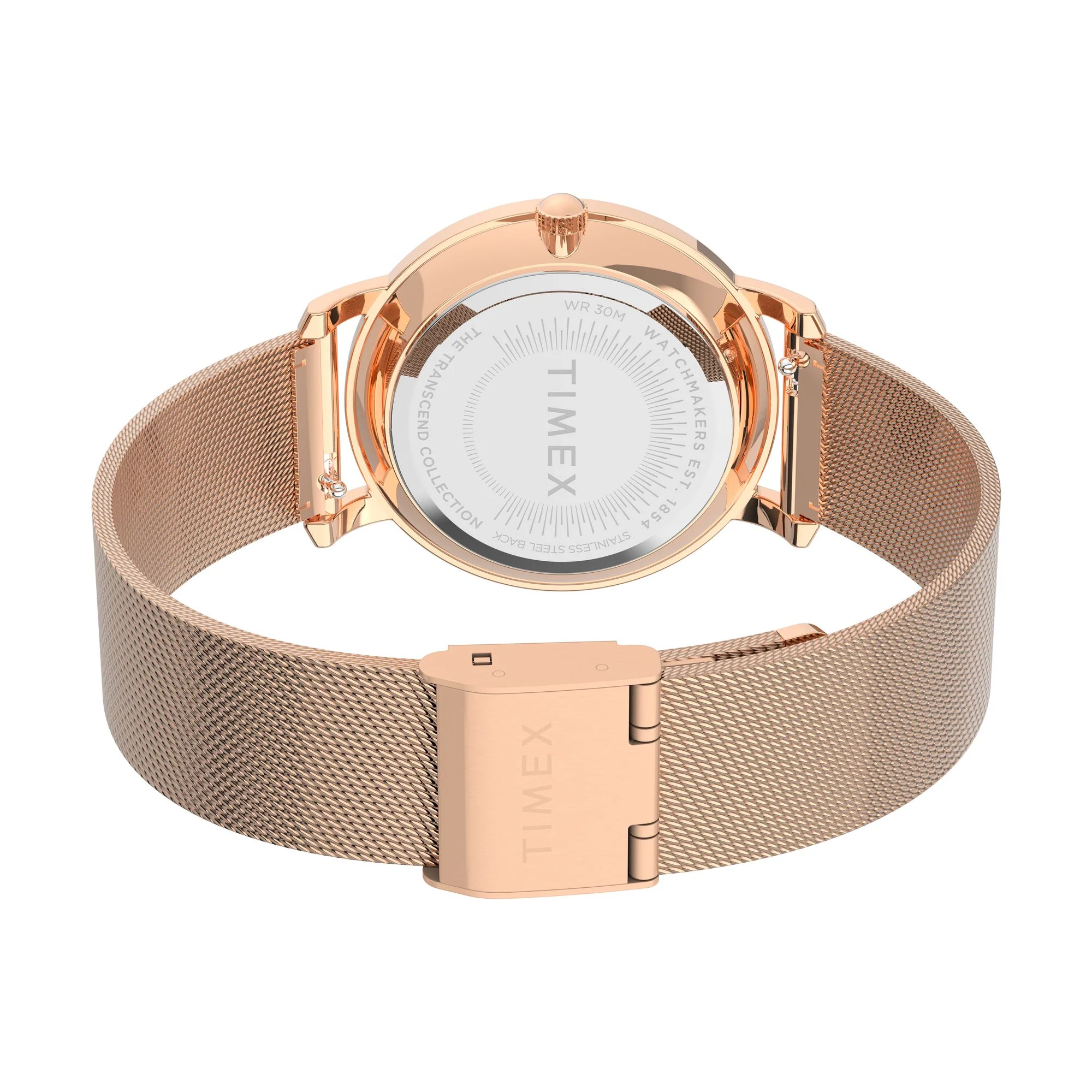 TIMEX Transcend Women Rose Gold Round Dial Analog Watch - TW2V52500UJ - Image 4