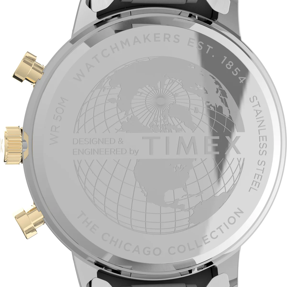 Chicago Chronograph 43mm Stainless Steel Bracelet Watch - Image 4