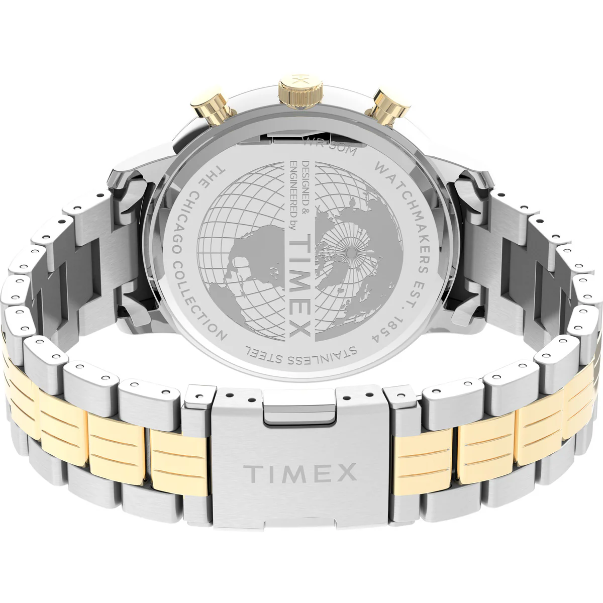 Chicago Chronograph 43mm Stainless Steel Bracelet Watch - Image 5