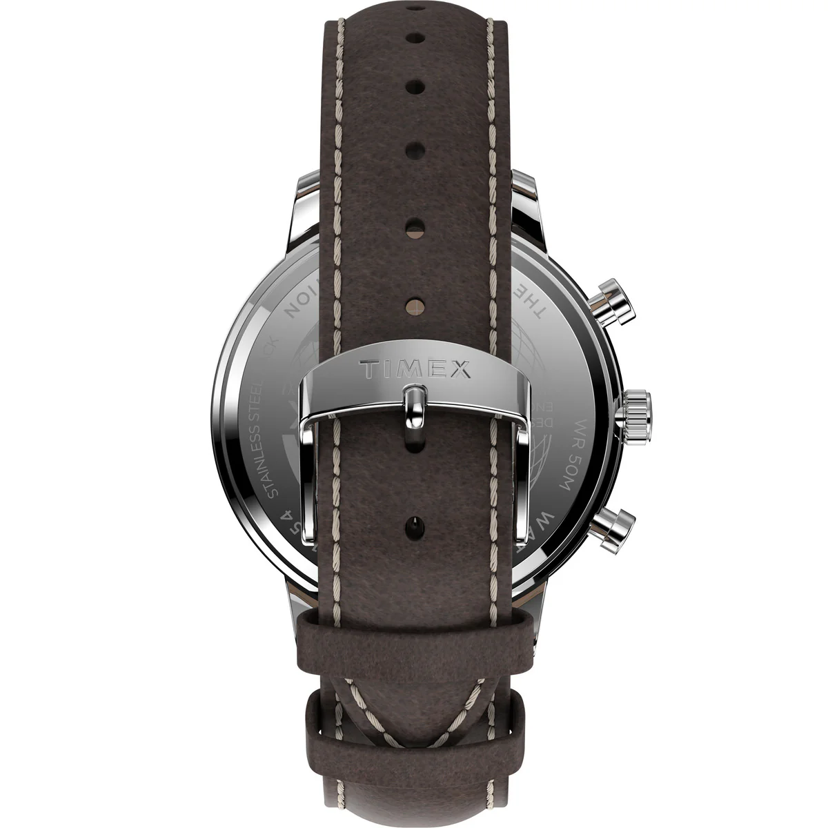 Chicago Chronograph 45mm Leather Strap Watch - Image 3