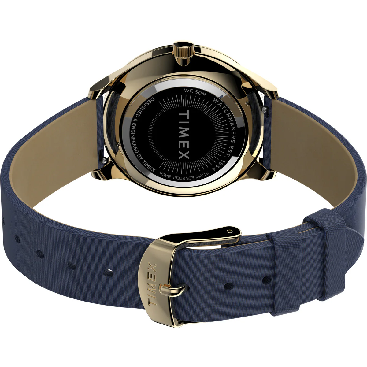 Timex 3 Hands Women's Analog Blue Dial Coloured Quartz Watch, Round Dial with 32 mm Case width - TW2V01200UJ - Image 5