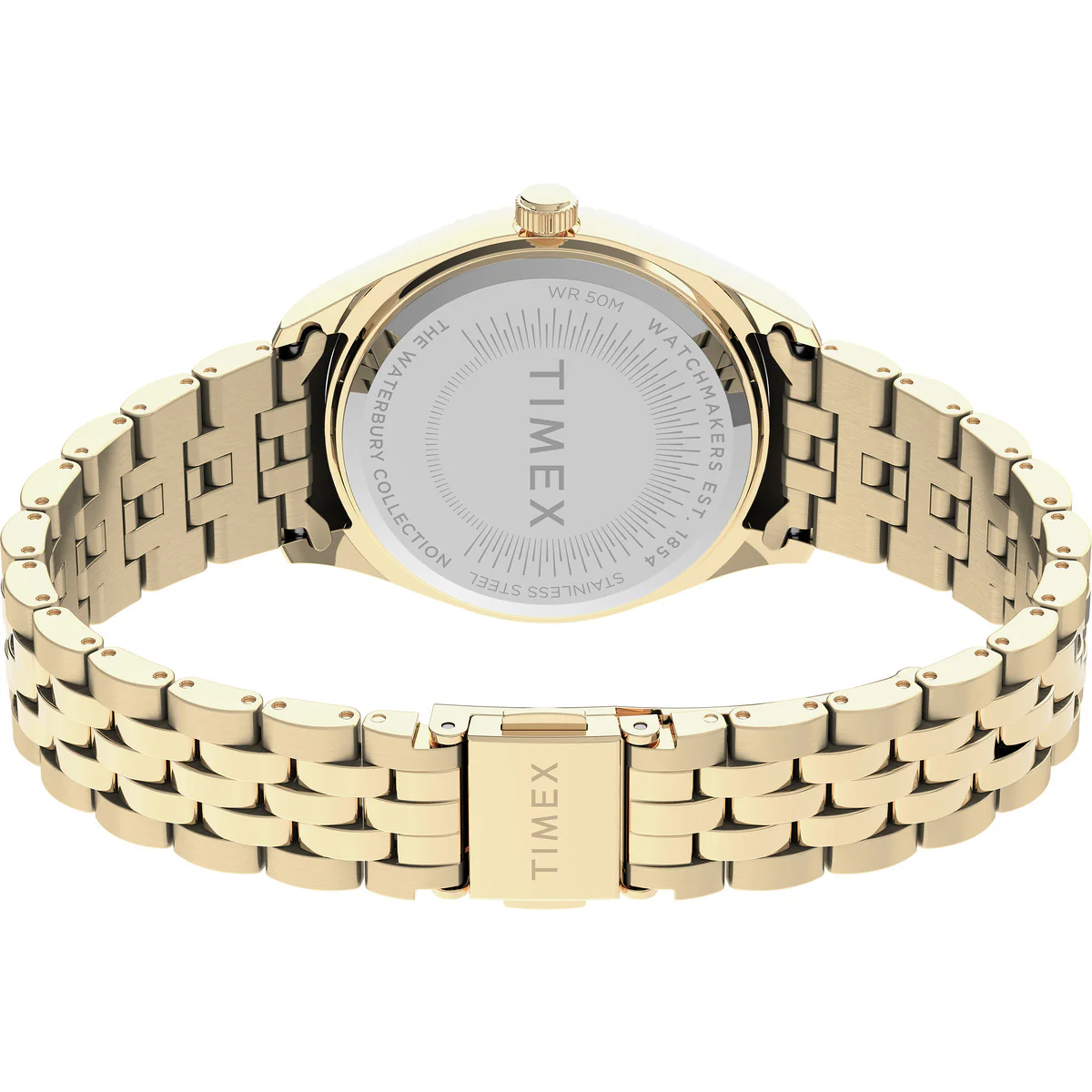 Timex 3 Hands Women's Analog Gold Dial Coloured Quartz Watch, Round Dial with 36 mm Case width - TW2U78500UJ - Image 5
