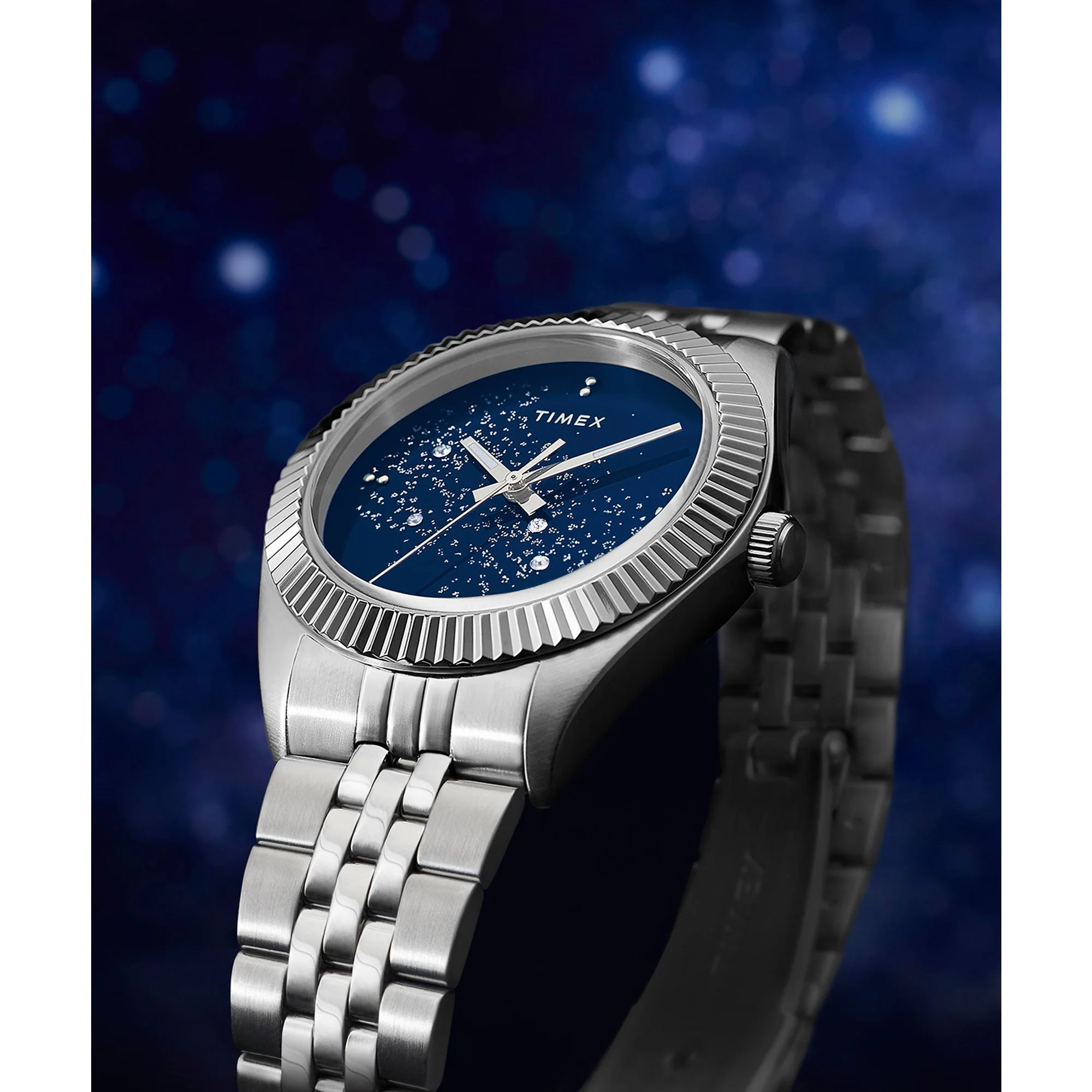 TIMEX Trend Legacy Blue Round Dial Analog Women's Watch - TW2Y20100IK - Image 6