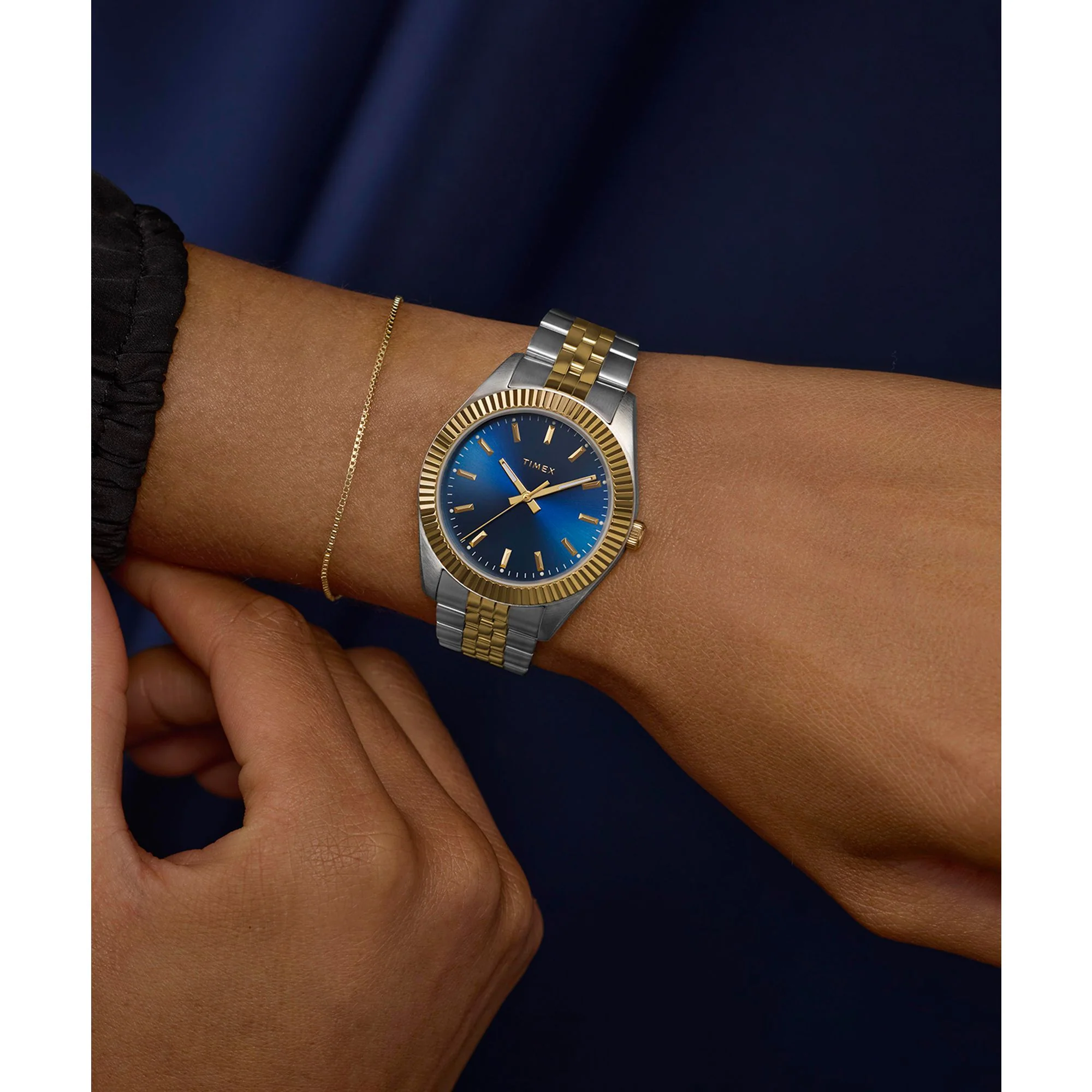 TIMEX Trend Legacy Blue Round Dial Analog Women's Watch - TW2Y20200IK - Image 7