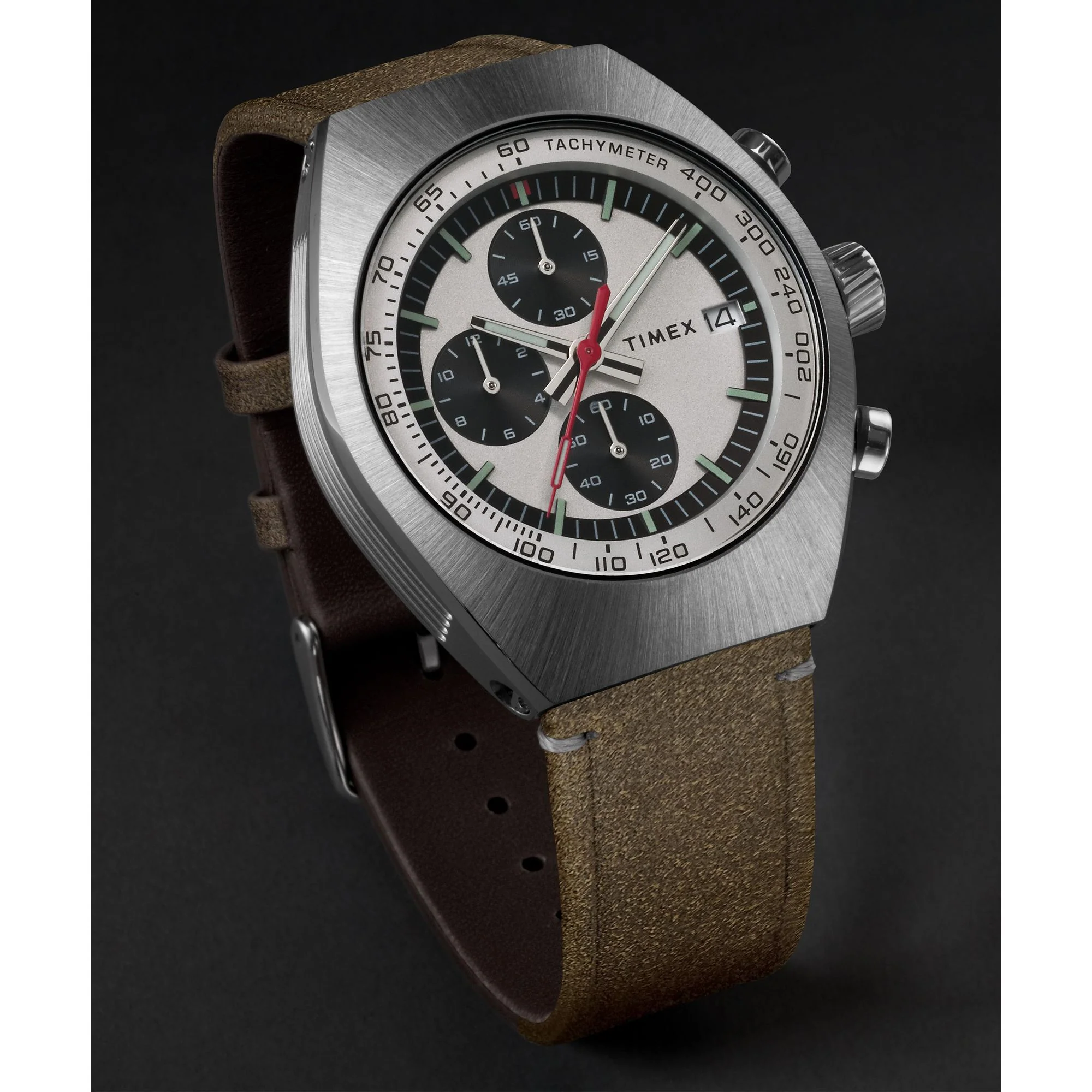 TIMEX Trend Men Silver Tonneau Dial Analog Watch - TW2W50100UJ - Image 2