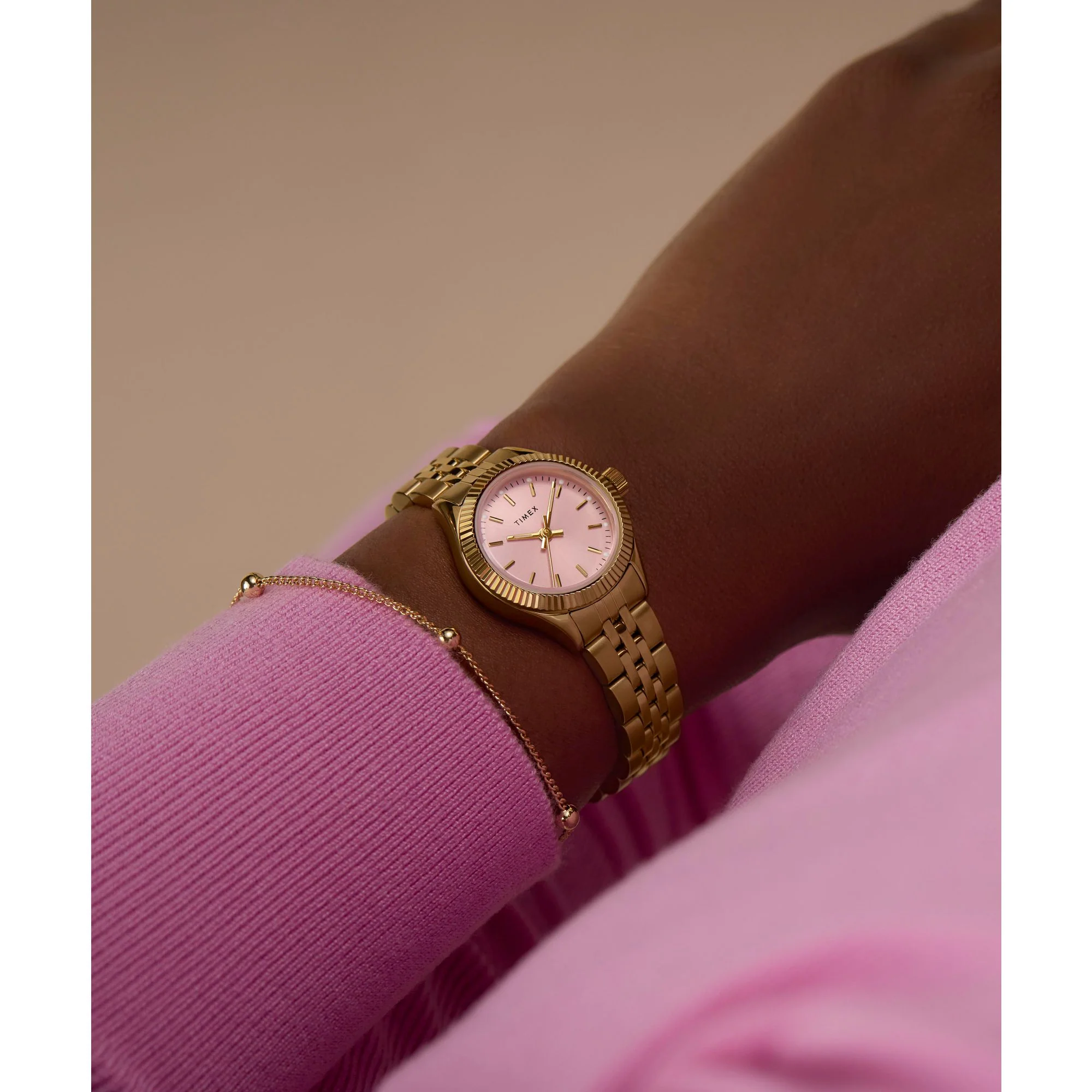 TIMEX Trend Pink Round Dial Analog Women's Watch - TW2W90800UJ - Image 8