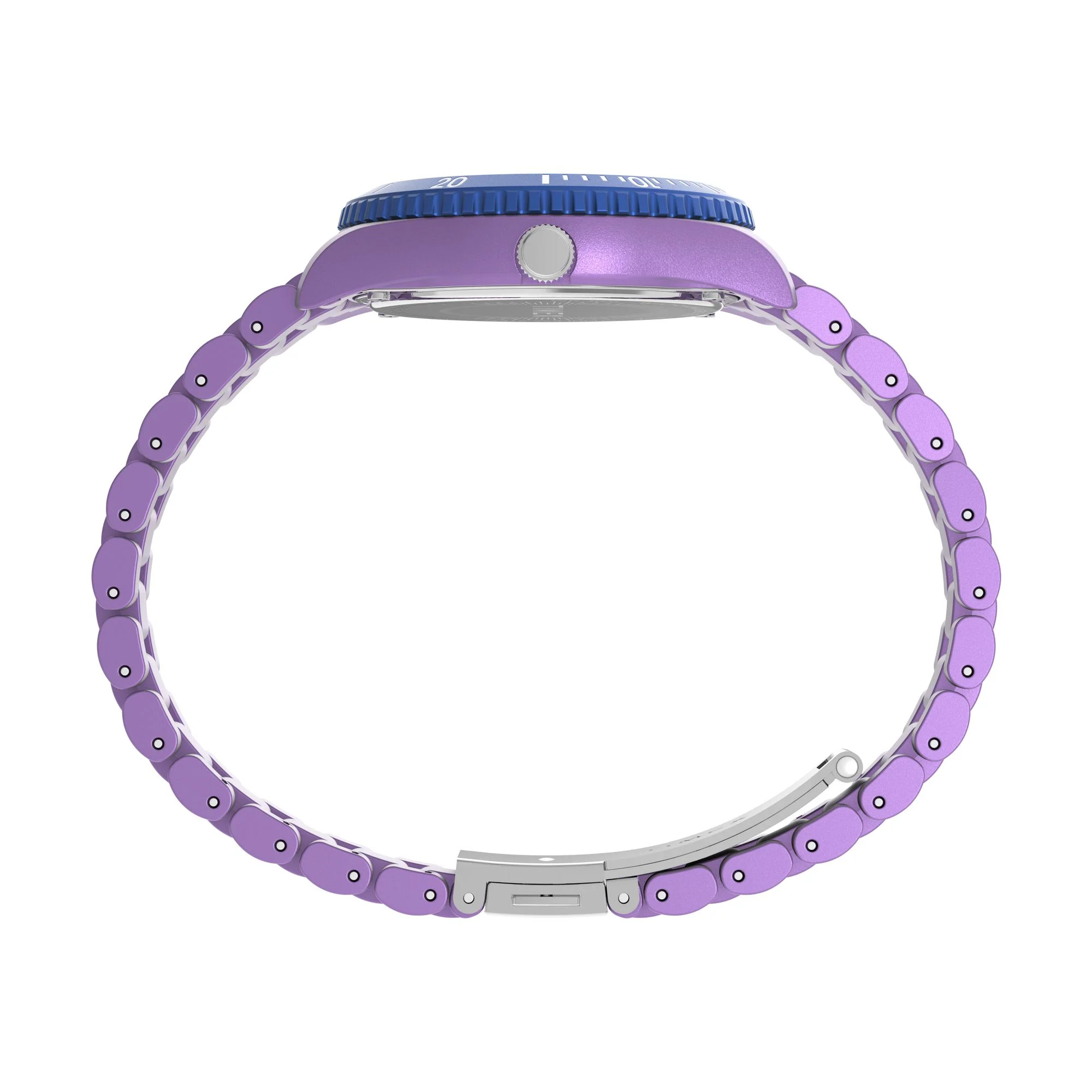 TIMEX Trend Purple Round Dial Analog Women's Watch - TW2Y04800UJ - Image 2