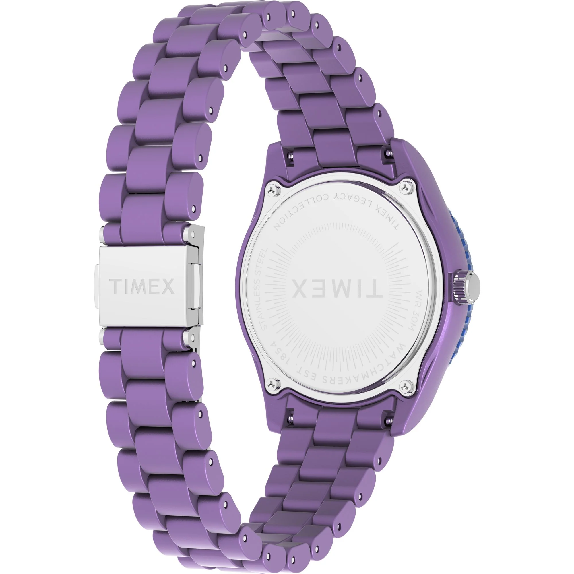 TIMEX Trend Purple Round Dial Analog Women's Watch - TW2Y04800UJ - Image 4