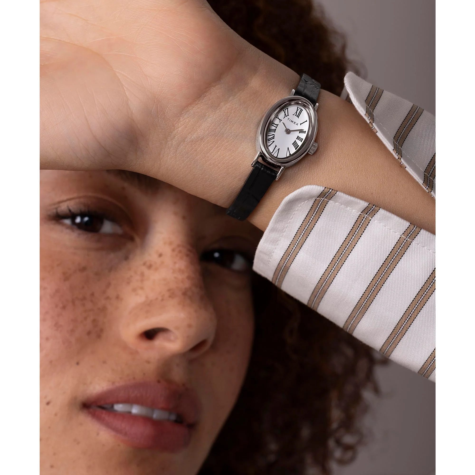 Timex Cavatina Oval 19mm White Dial Analog Women Watch - TW2W78400UJ - Image 6