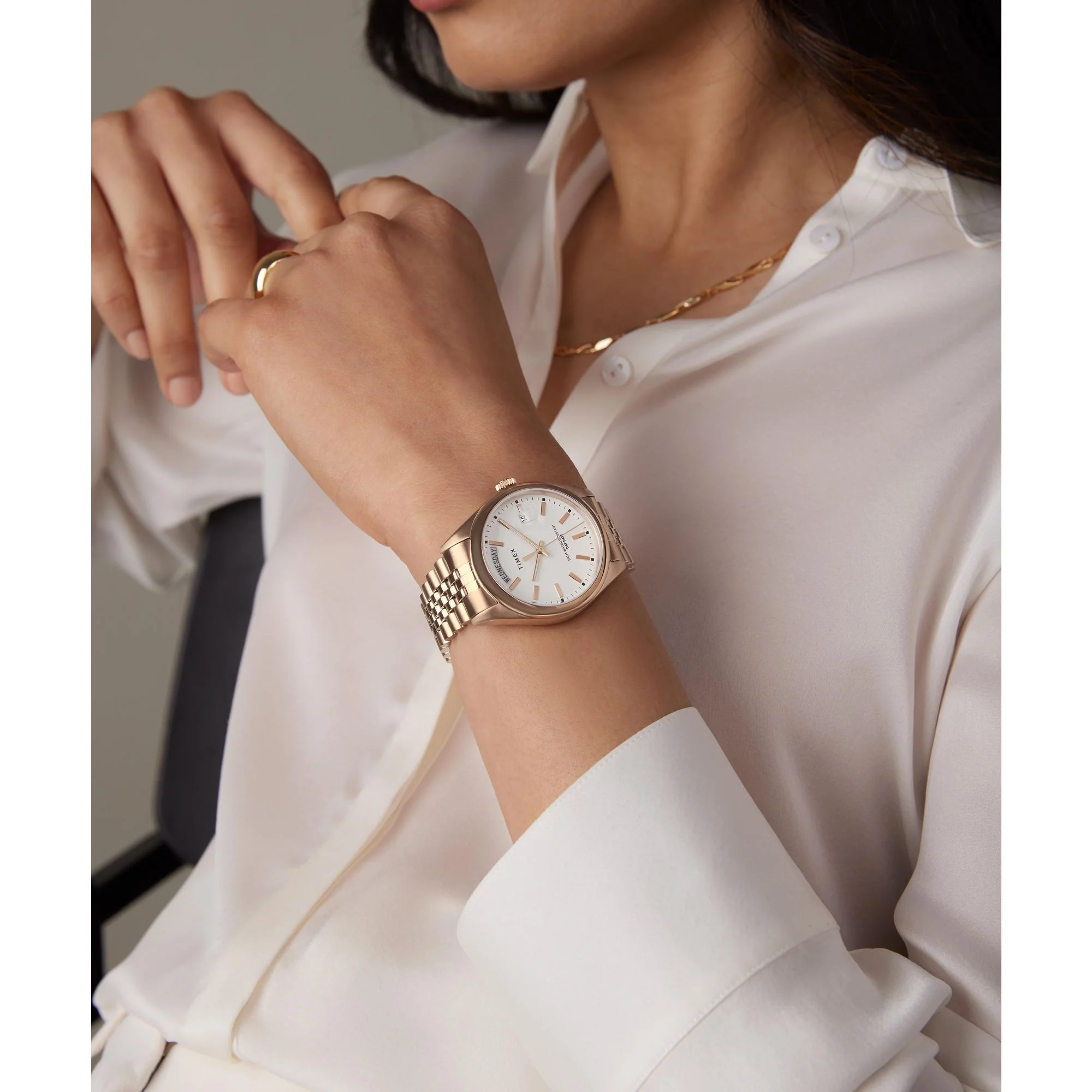 TIMEX Trend Women White Round Dial Analog Watch - TW2W32200UJ - Image 7
