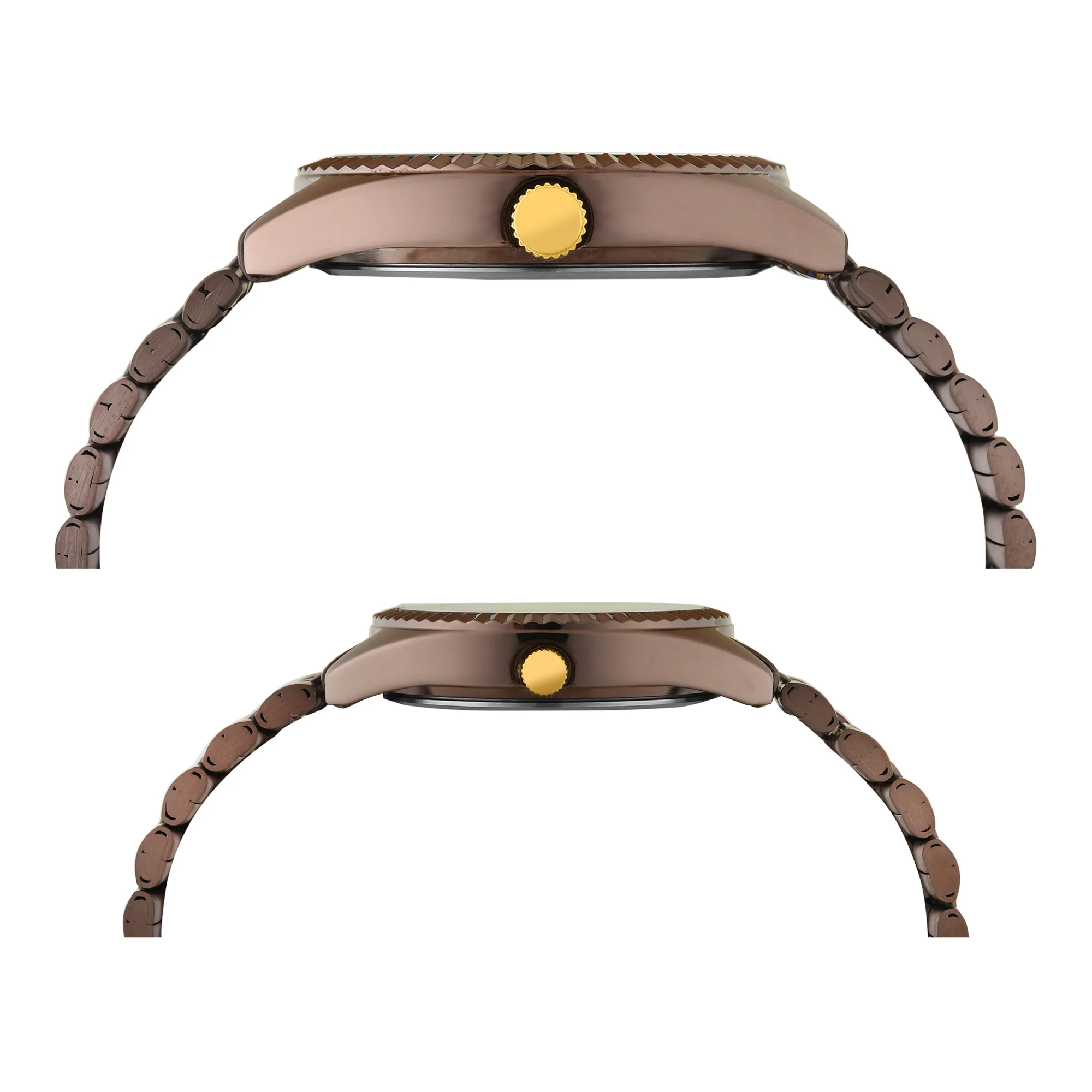 TIMEX Trendline Brown Round Dial Analog Pair's Watch - TW00PR344 - Image 5