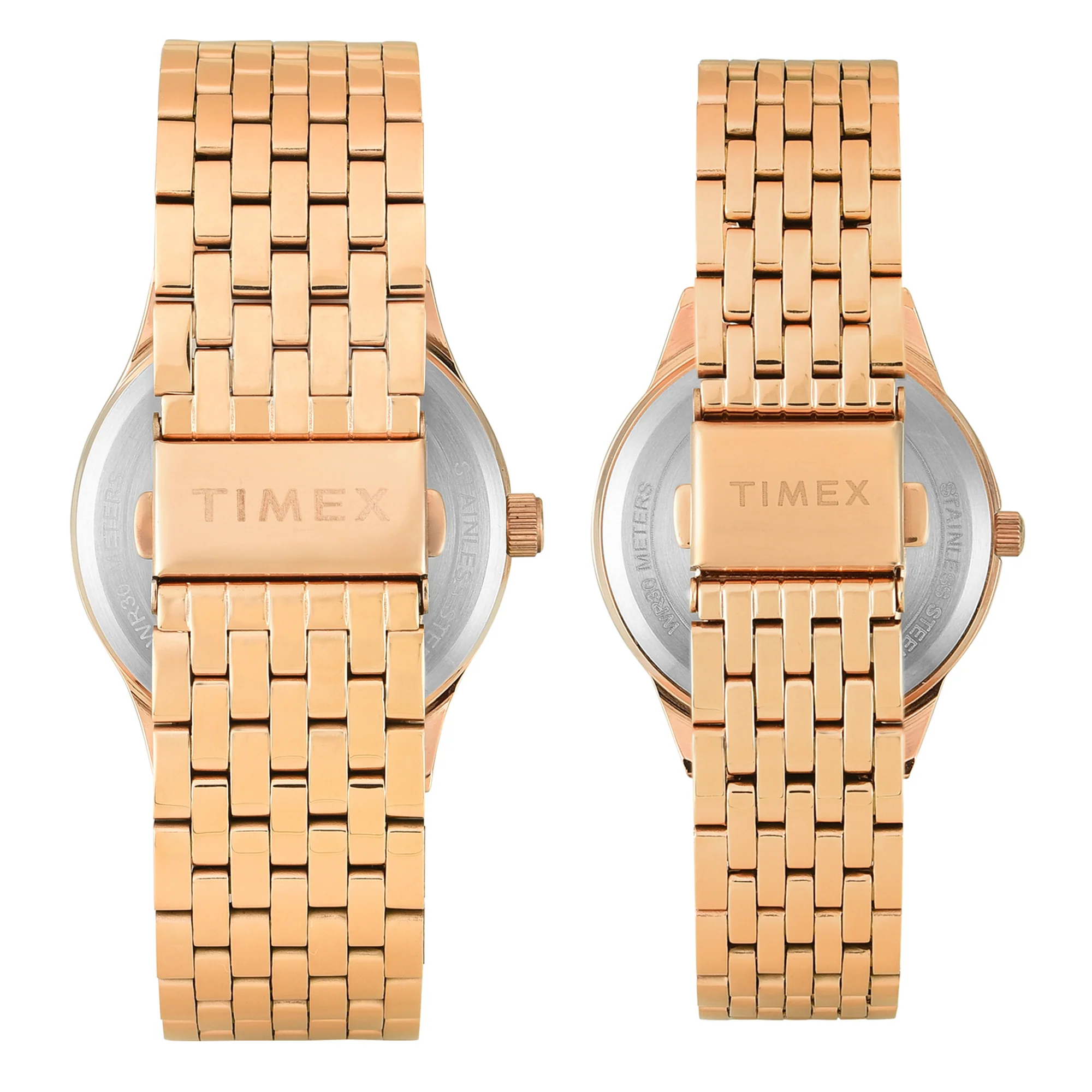 TIMEX Trendline Brown Round Dial Analog Pair's Watch - TW00PR349 - Image 6