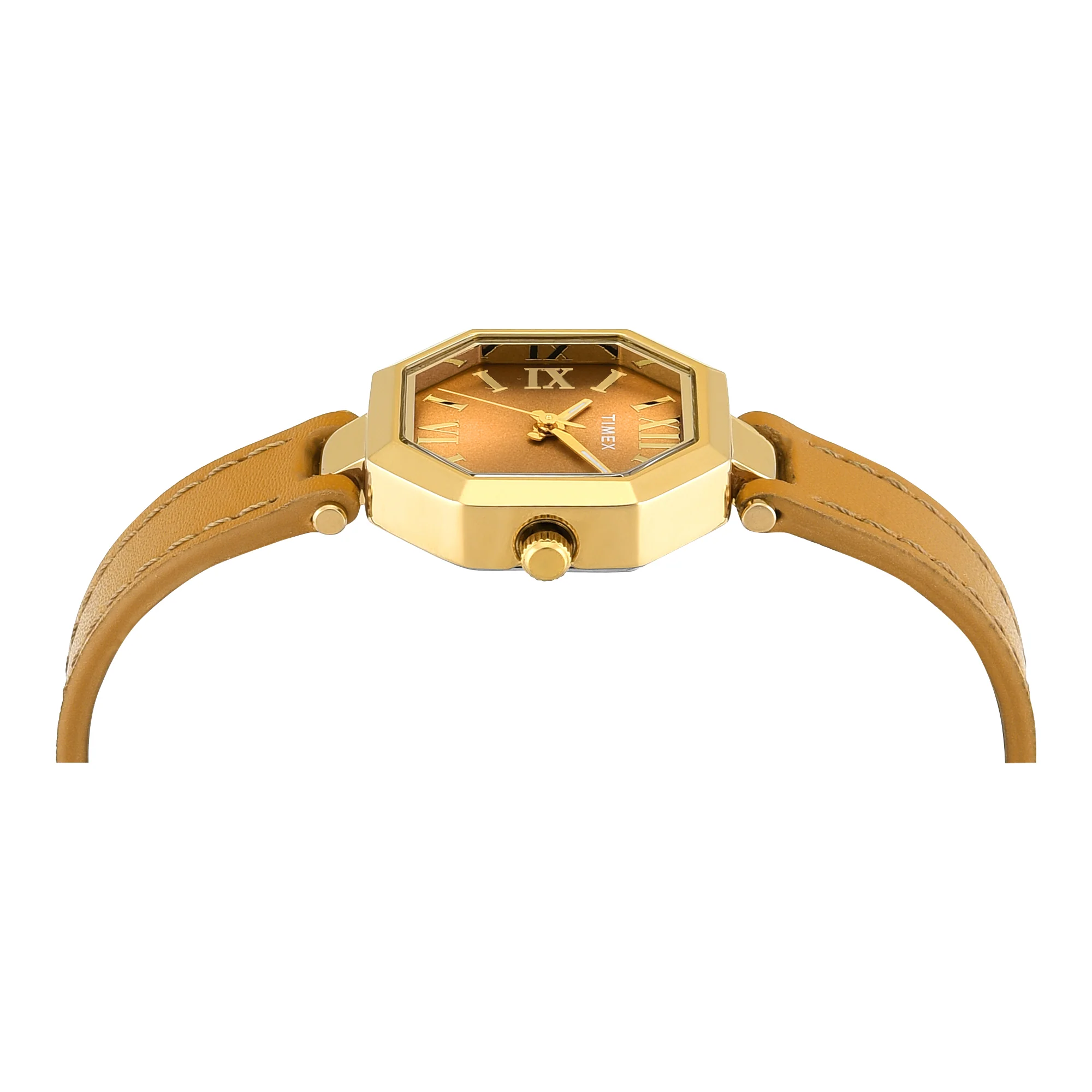 Timex Trendline Octagonal 26mm Yellow Dial Analog Women Watch - TWEL26900 - Image 4