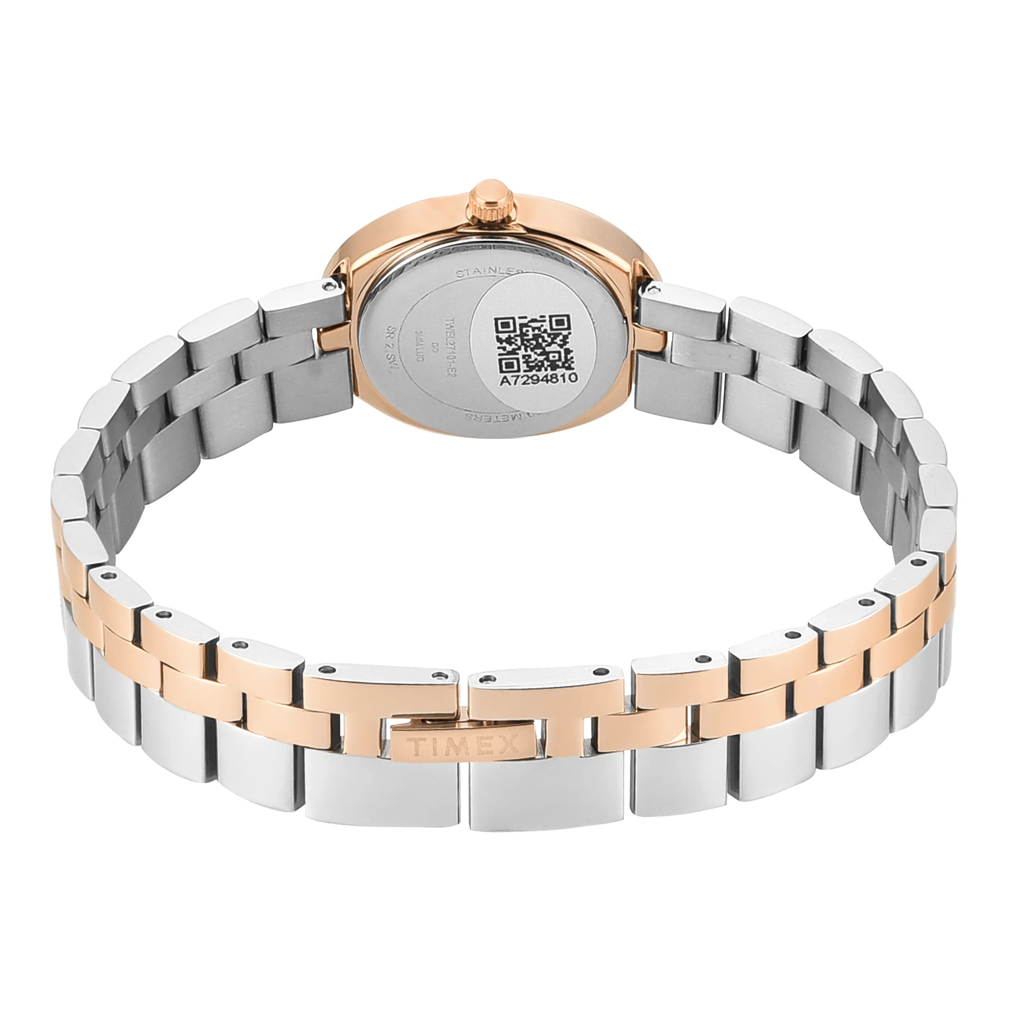 Timex Trendline Oval 23mm Silver Dial Analog Women Watch - TWEL27101 - Image 3