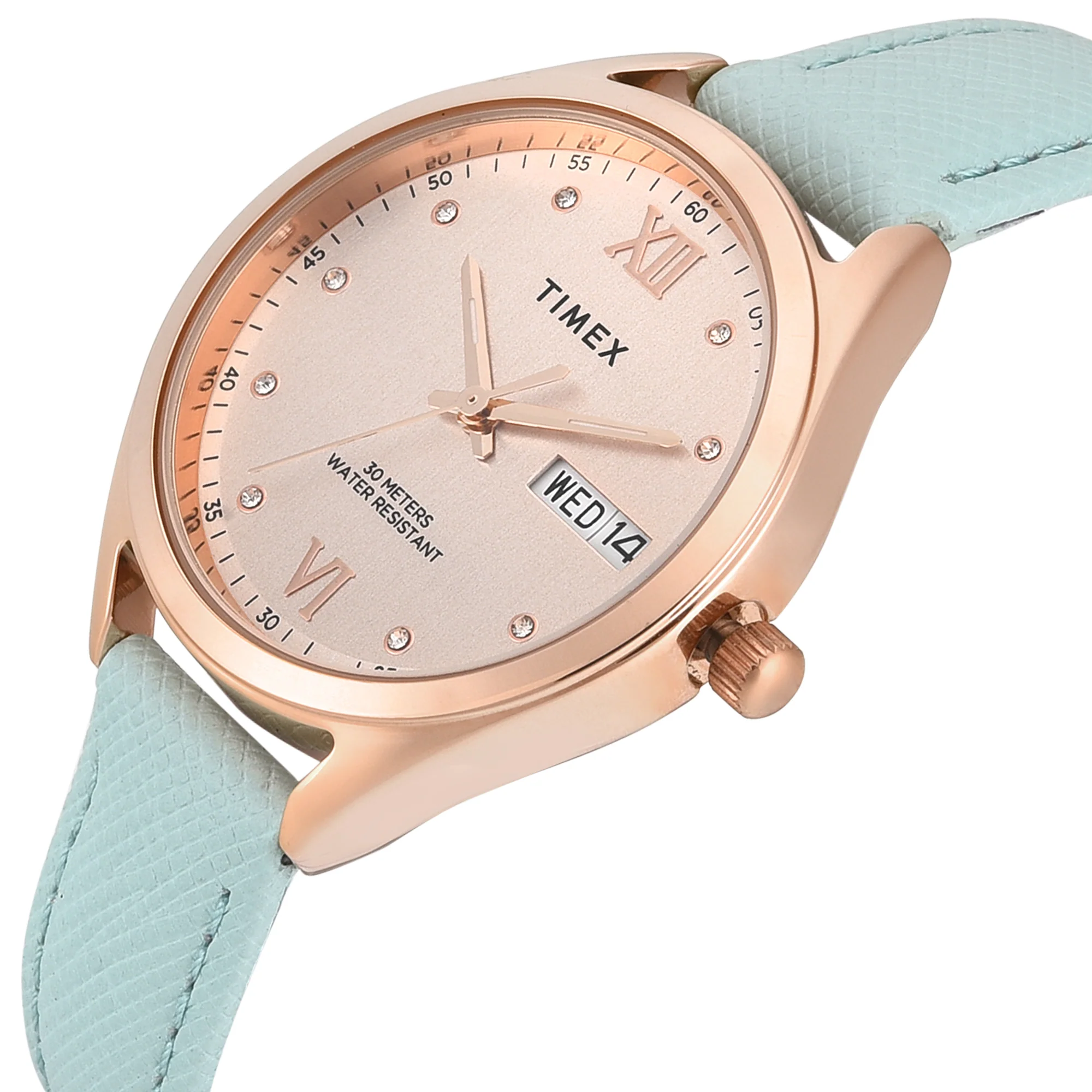 Timex Trendline Round 34mm Rose Gold Dial Analog Women Watch - TWEL26805 - Image 3