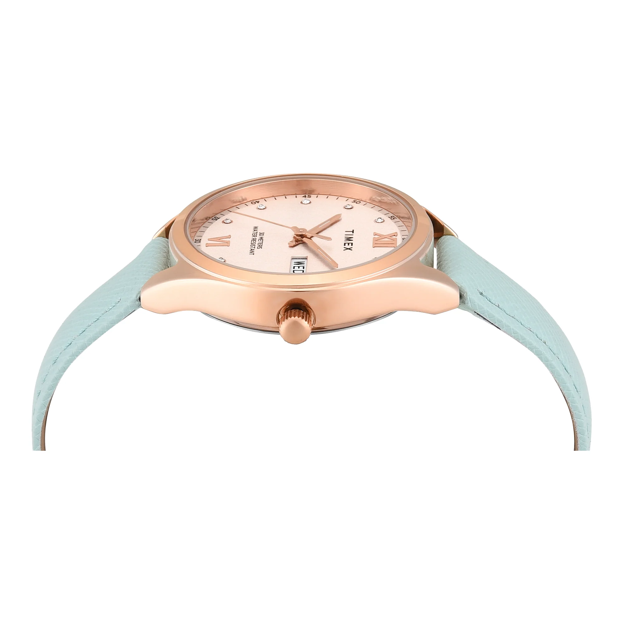 Timex Trendline Round 34mm Rose Gold Dial Analog Women Watch - TWEL26805 - Image 4