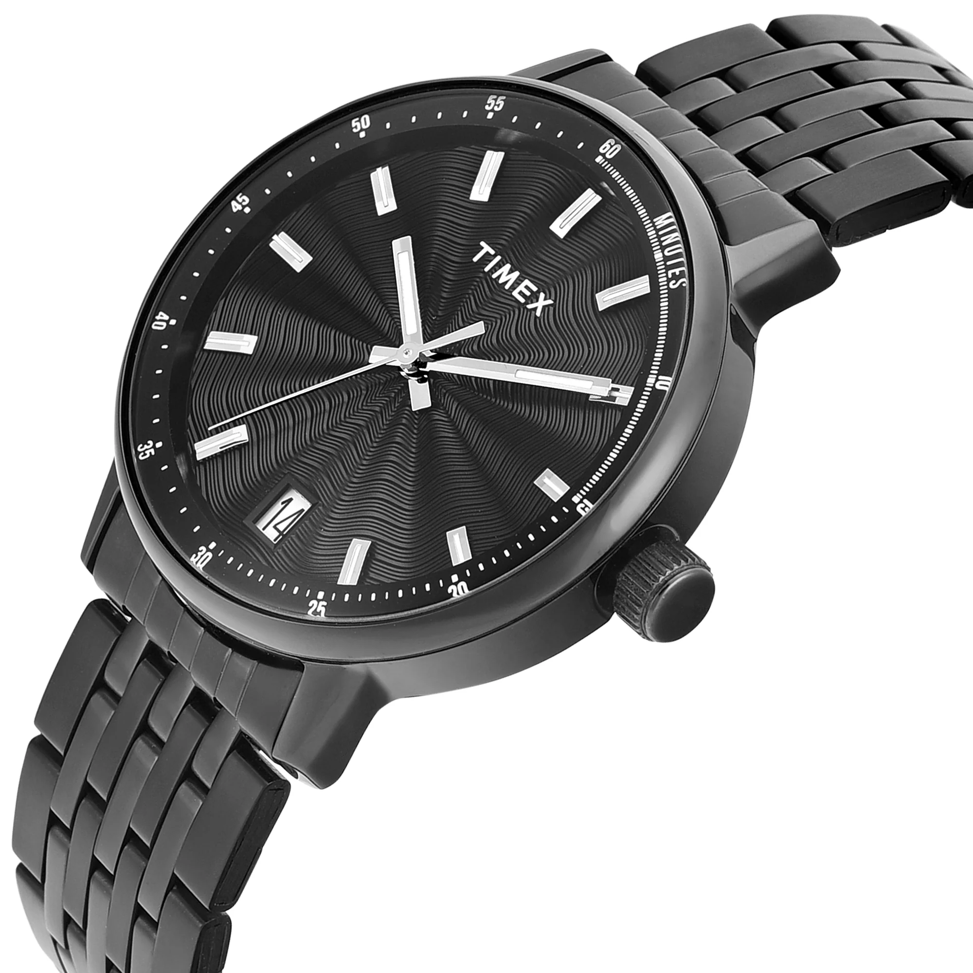 Timex Trendline Round 41mm Black Dial Analog Men Watch - TWEG25410 - Image 2