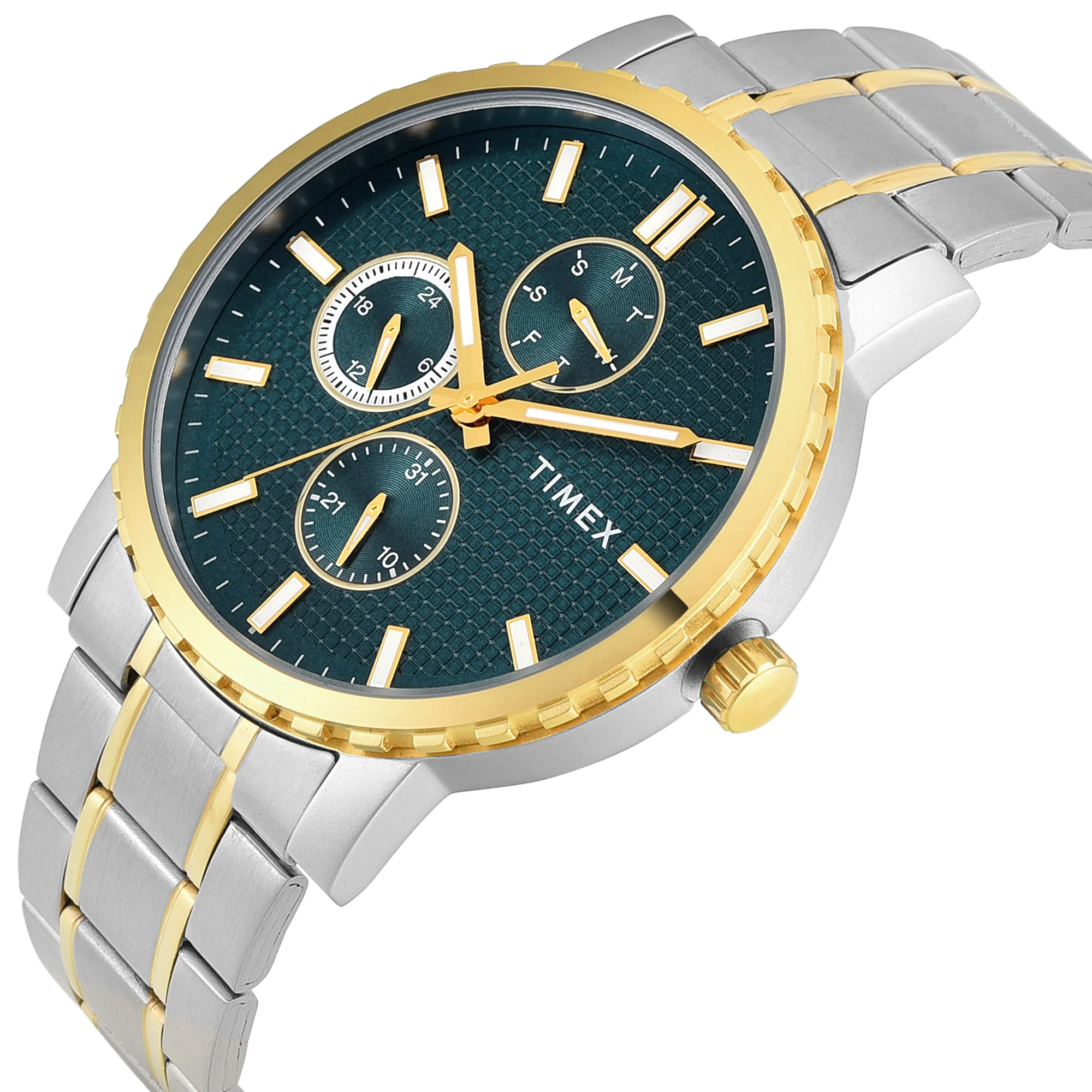 Timex Trendline Round 44mm Teal Dial Analog Men Watch - TWEG34701 - Image 3