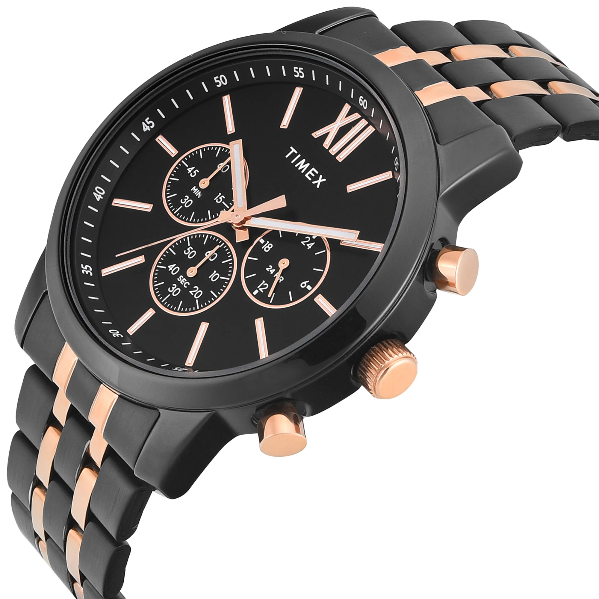 Timex Trendline Round 45mm Black Dial Analog Men Watch - TWEG32202 - Image 2