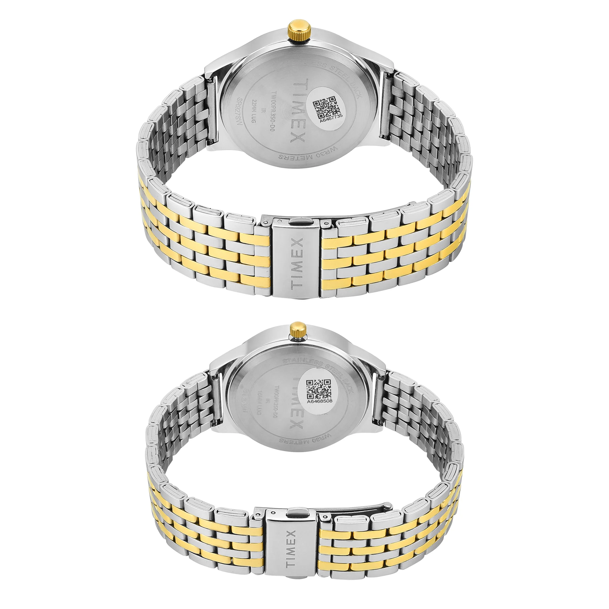 TIMEX Trendline Silver Round Dial Analog Pair's Watch - TW00PR350 - Image 2