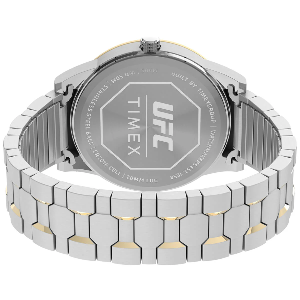 Timex Men Silver-Tone Round Brass Dial Analog Watch - TW2V565000D - Image 4