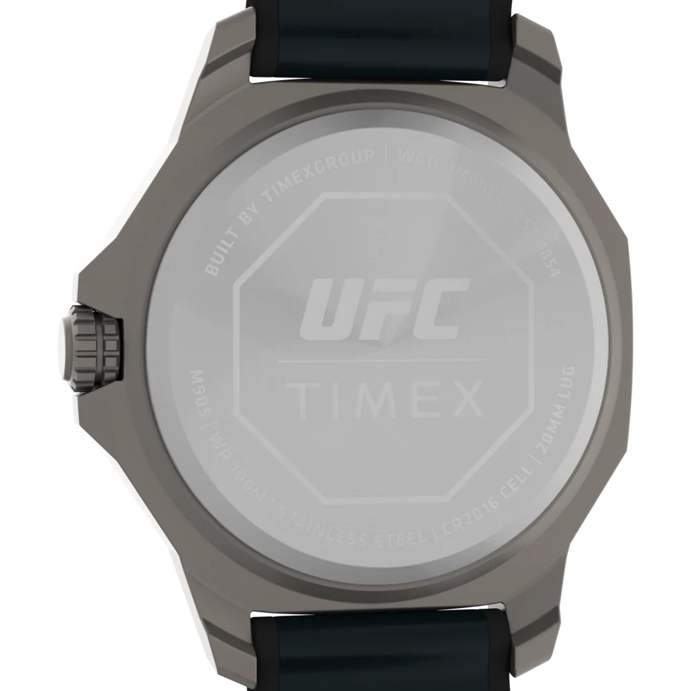 Timex UFC Reveal 41mm Silicone Backed Leather Strap Watch -TW2V85700X6 - Image 4