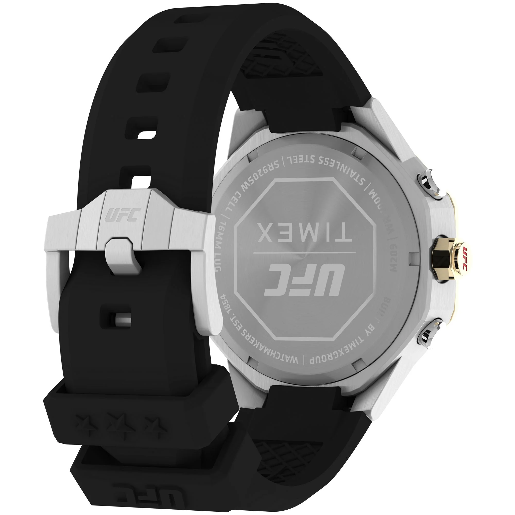 Timex UFC Street Unisex Black Octogonal Analog Watch - TW2V99200X6 - Image 5