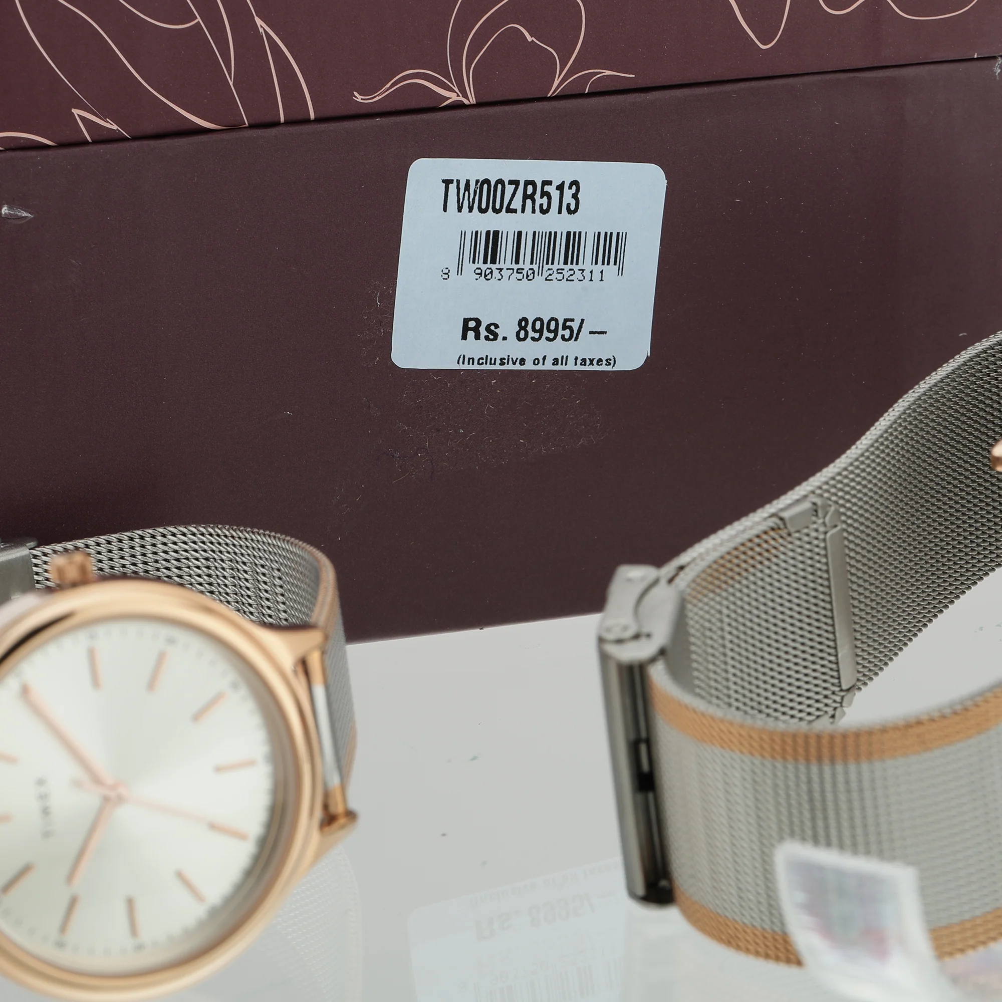 TIMEX Unisex Beige Round Dial Analog Pair Watch - TW00ZR513 - Image 7