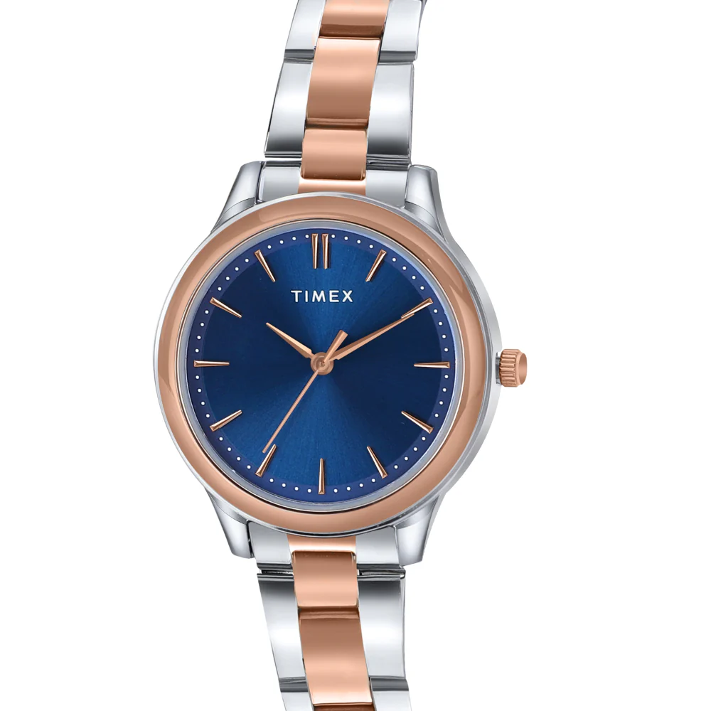 Timex Unisex Blue Round Analog Pair Watch- TW00ZP006 - Image 7