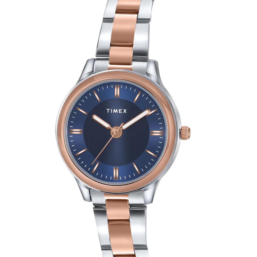 Timex Unisex Blue Round Analog Pair Watch- TW00ZP010 - Image 7